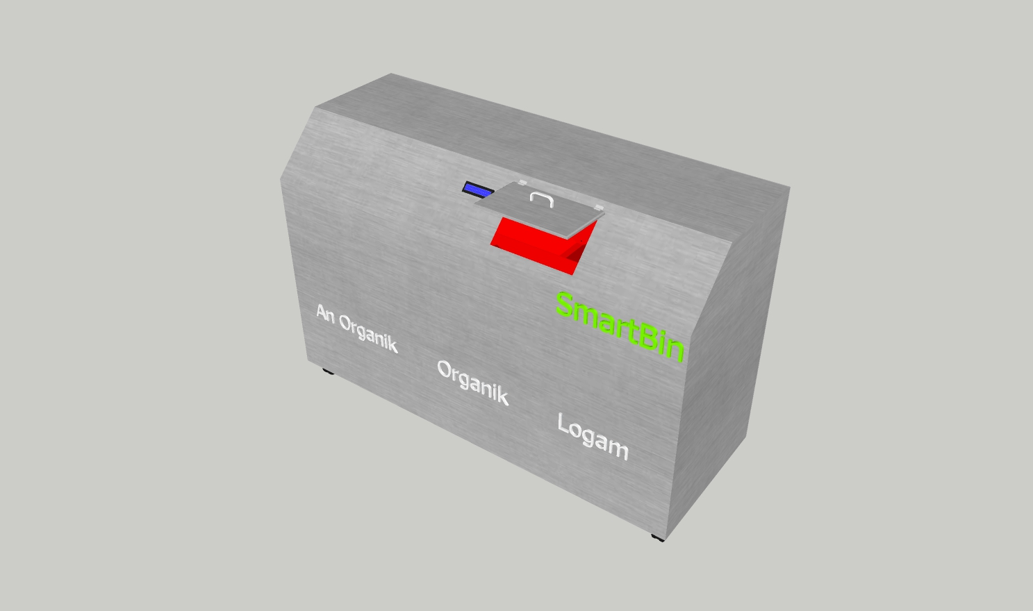 Perancangan 3D Tong Sampah Pintar (Smart Bin) slide 2