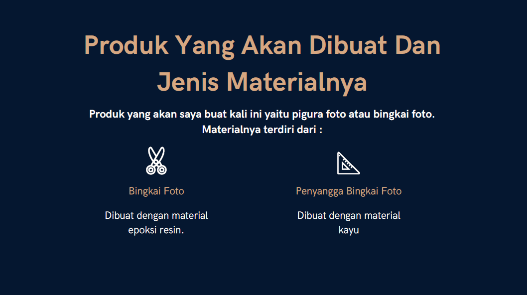 Material Teknik : Bingkai Foto Resin slide 2