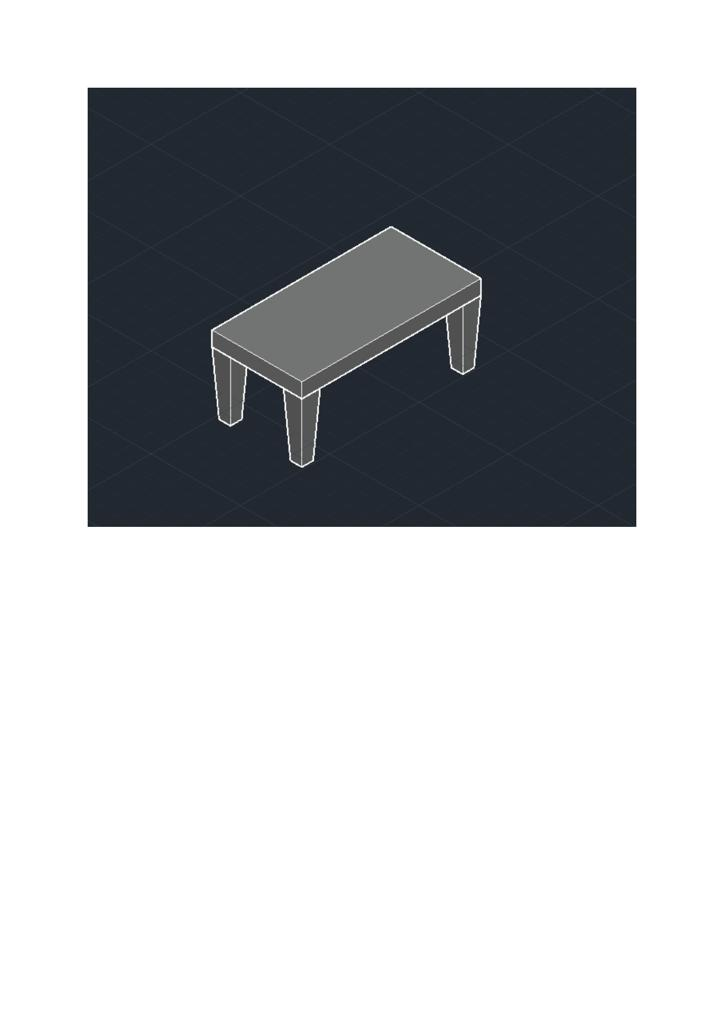 Membuat Design Meja Menggunakan Software Autocad slide 1