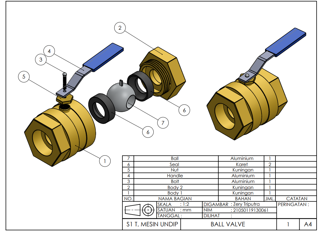 Gambar Teknik Mesin dan CAD slide 1
