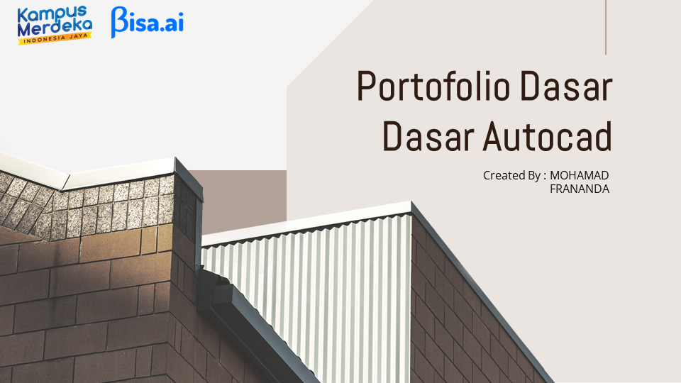 Portofolio Dasar-Dasar Autocad slide 1