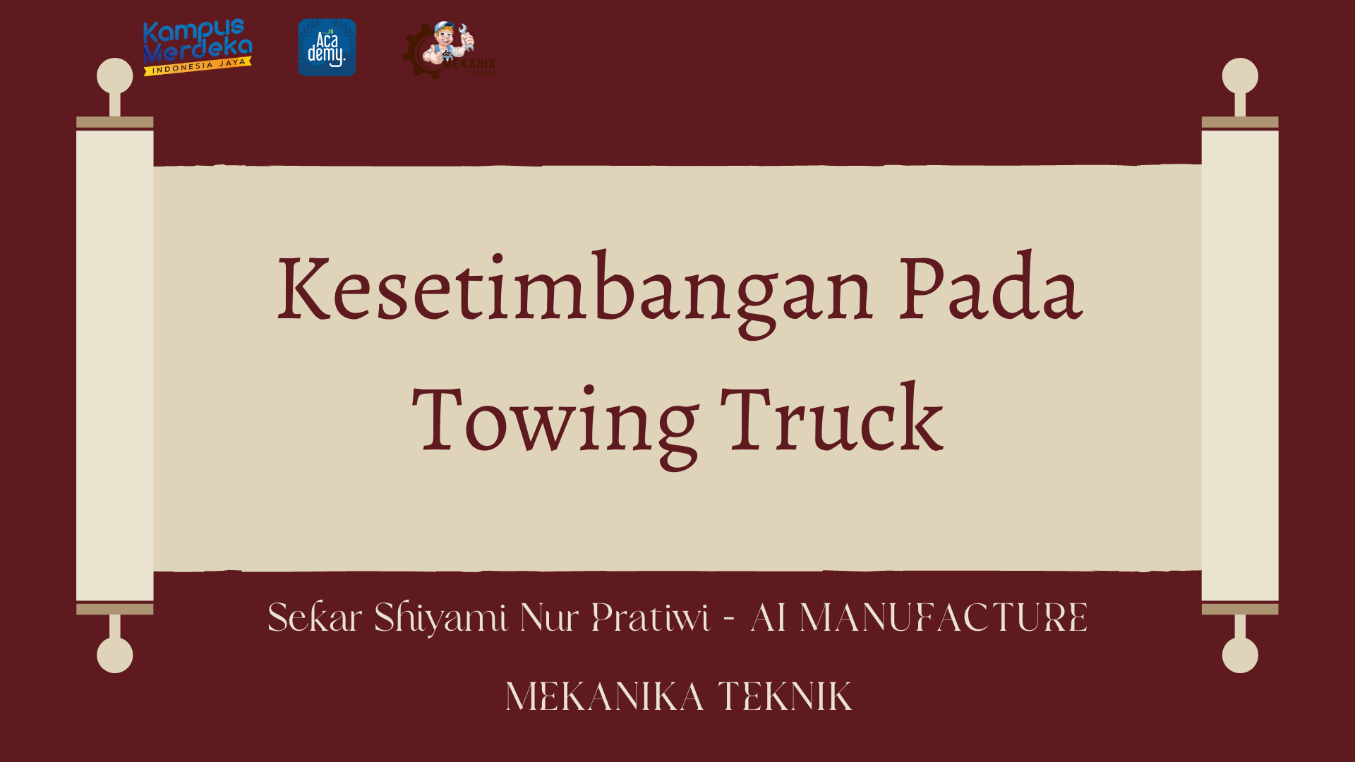Kesetimbangan Pada Towing Truck slide 1