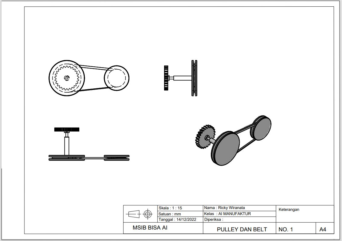 PERANCANGAN PULLEY DAN BELT slide 3