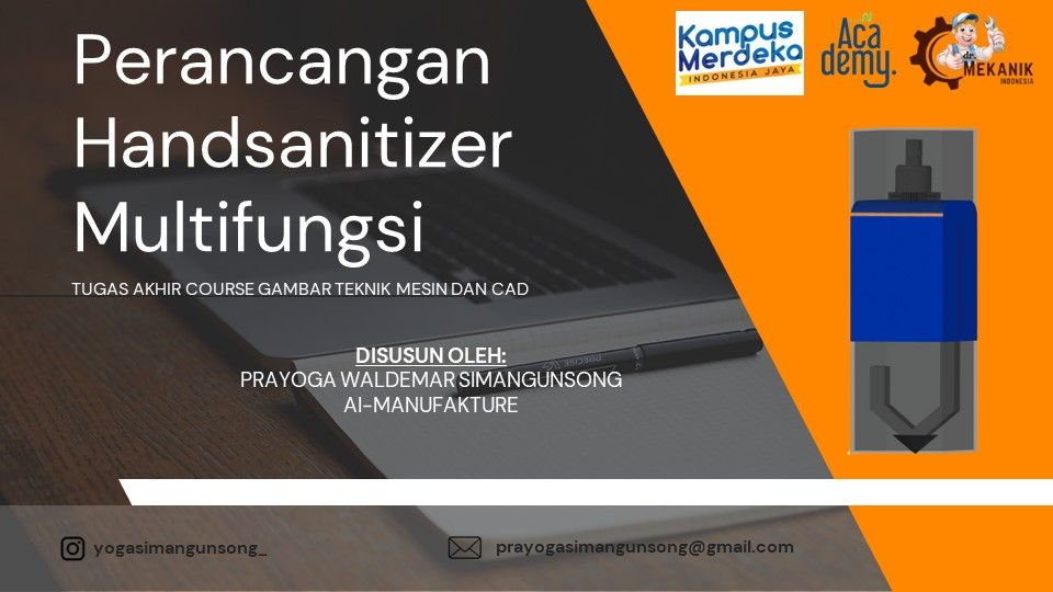 Perancangan Handsanitizer Multifungsi slide 1