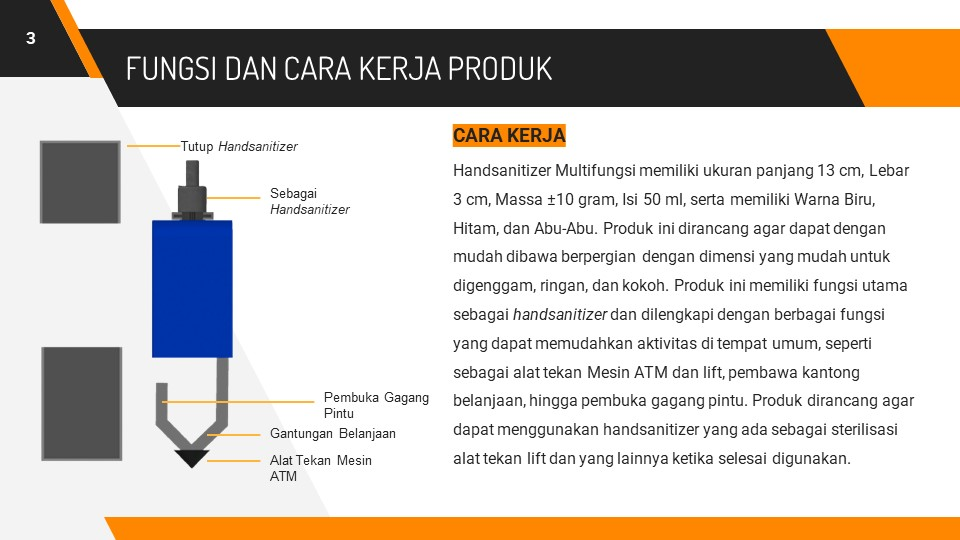 Perancangan Handsanitizer Multifungsi slide 3