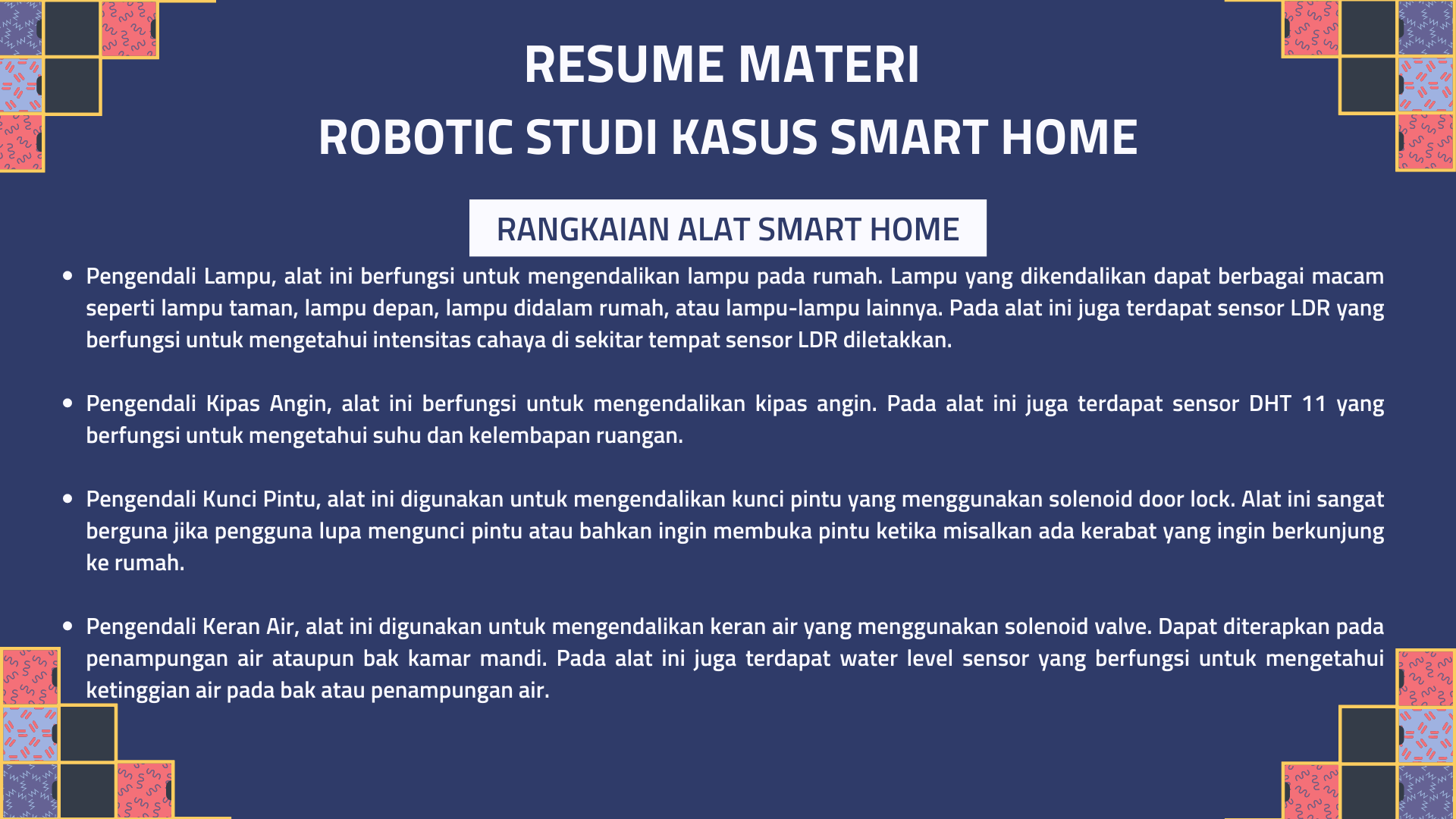 RESUME MATERI SMART HOME slide 3