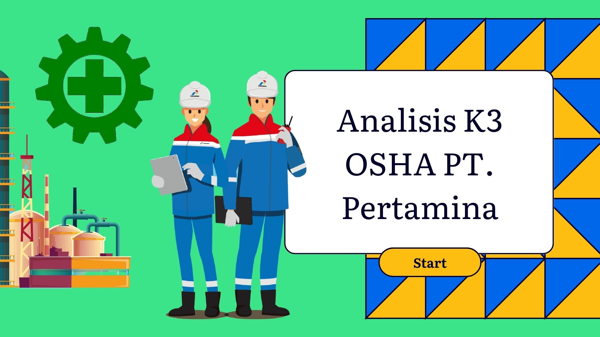 Analisis K3 Pertamina dengan aturan OSHA slide 1