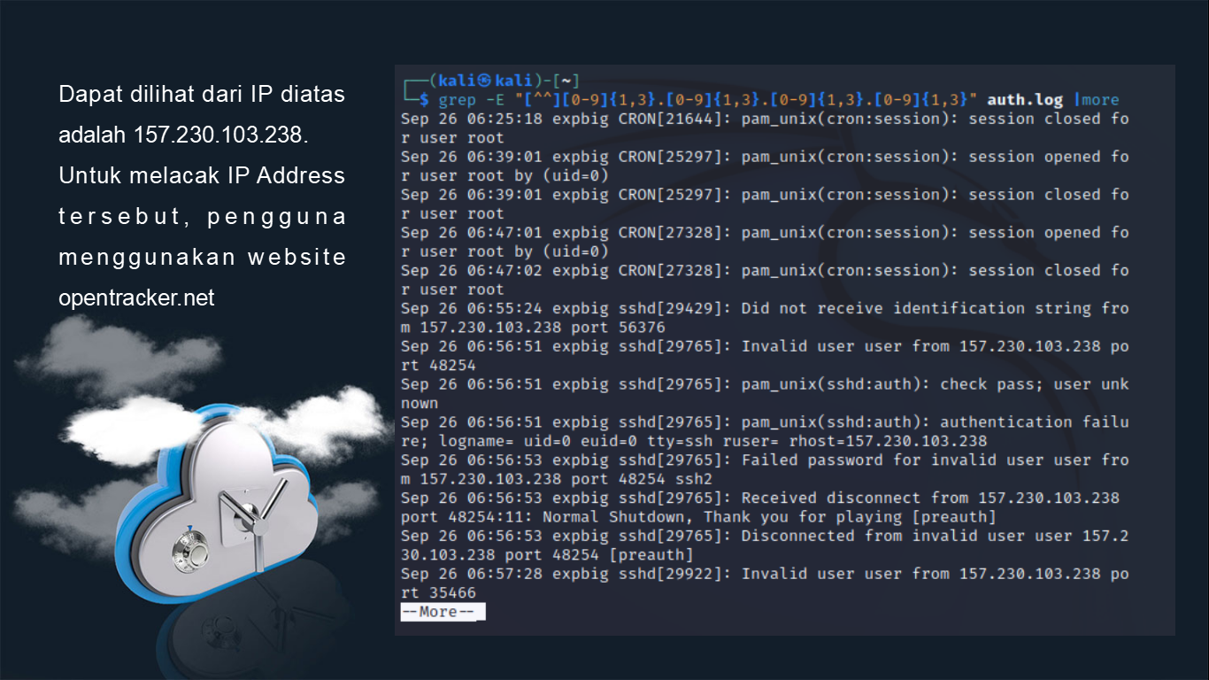 FILTER DATA LOG SSH DAN MELACAK LOKASI IP slide 3