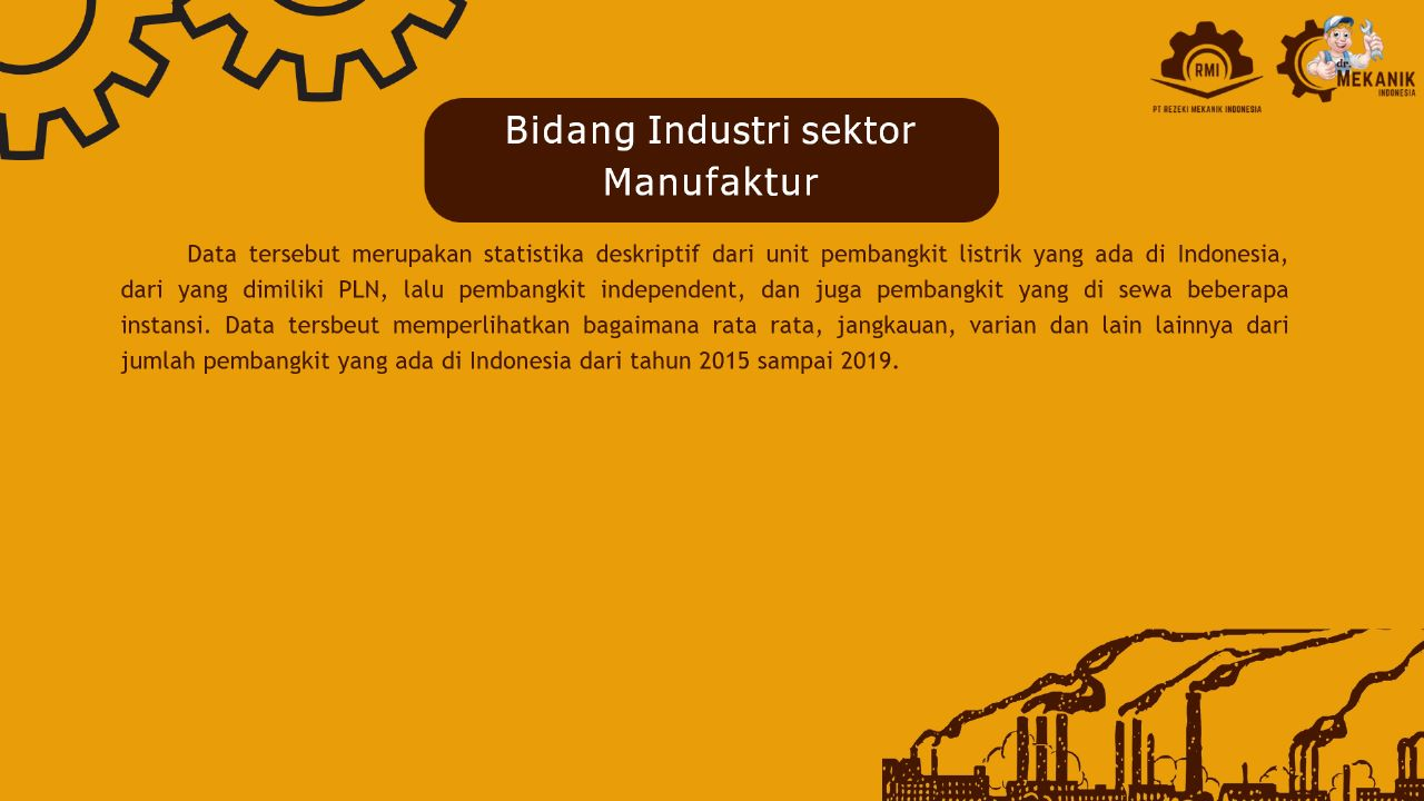 Statistika Deskriptif Jumlah Pembangkit PLN slide 2