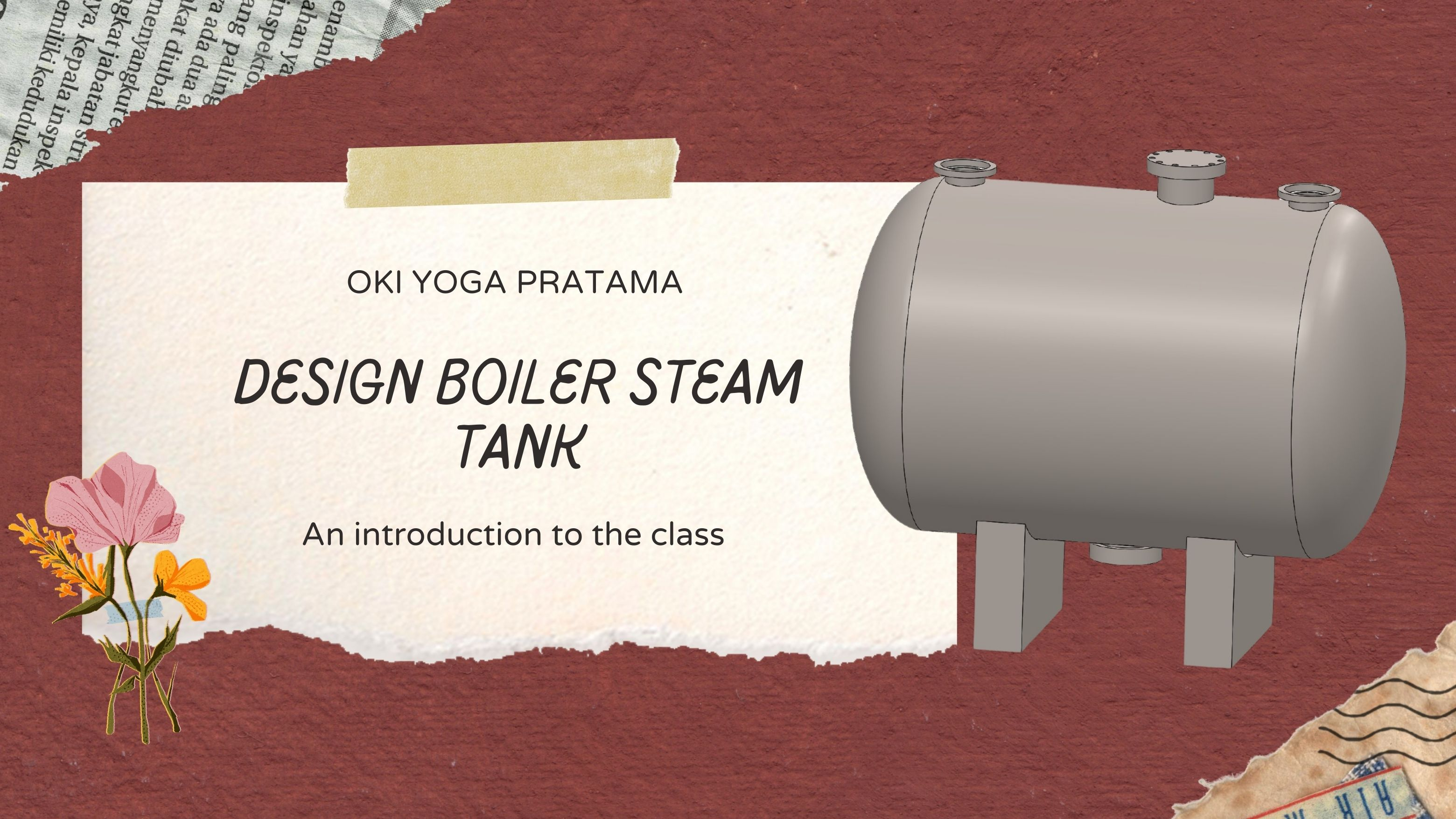 STEAM BOILER TANK  slide 1