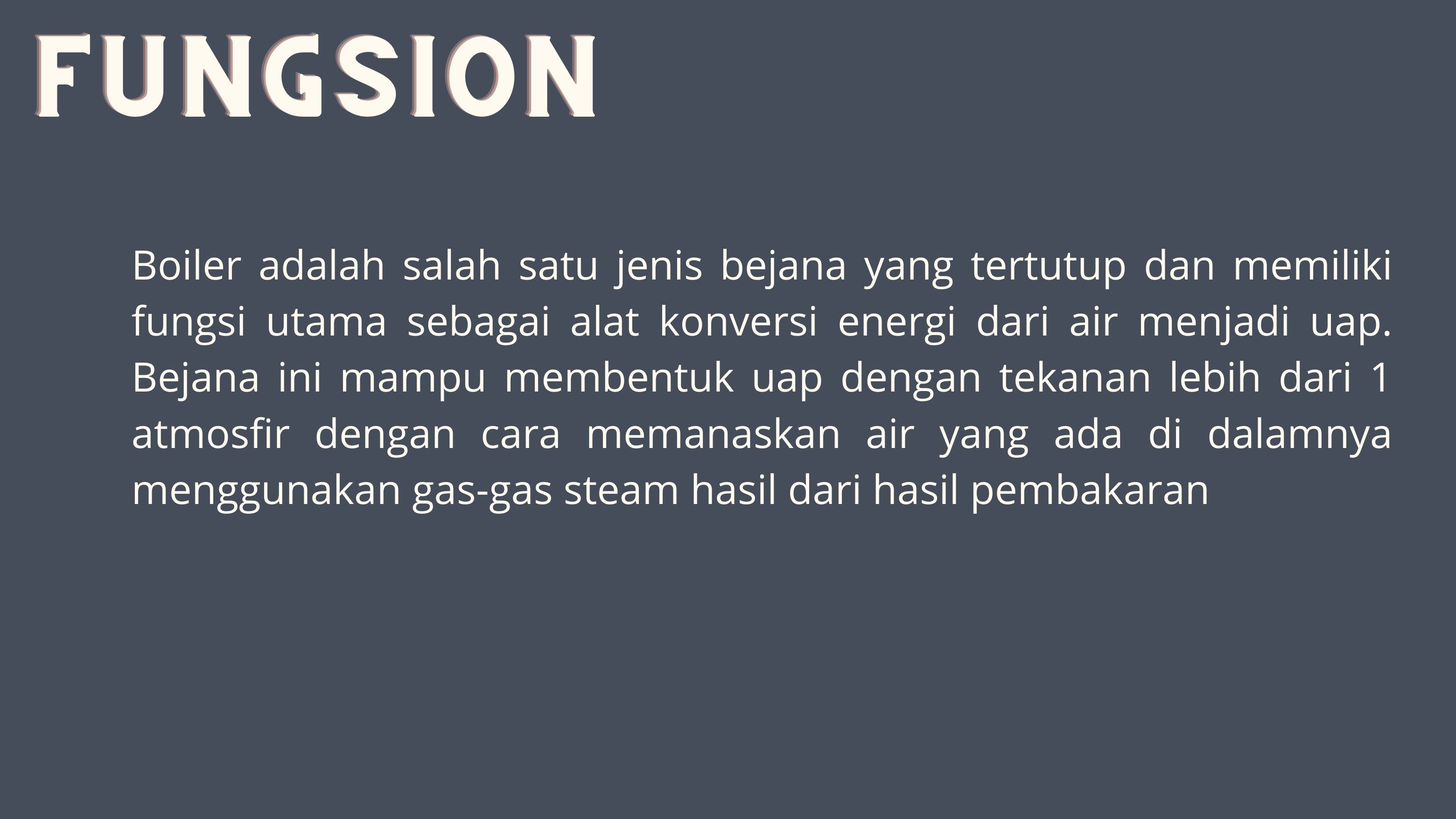 STEAM BOILER TANK  slide 2