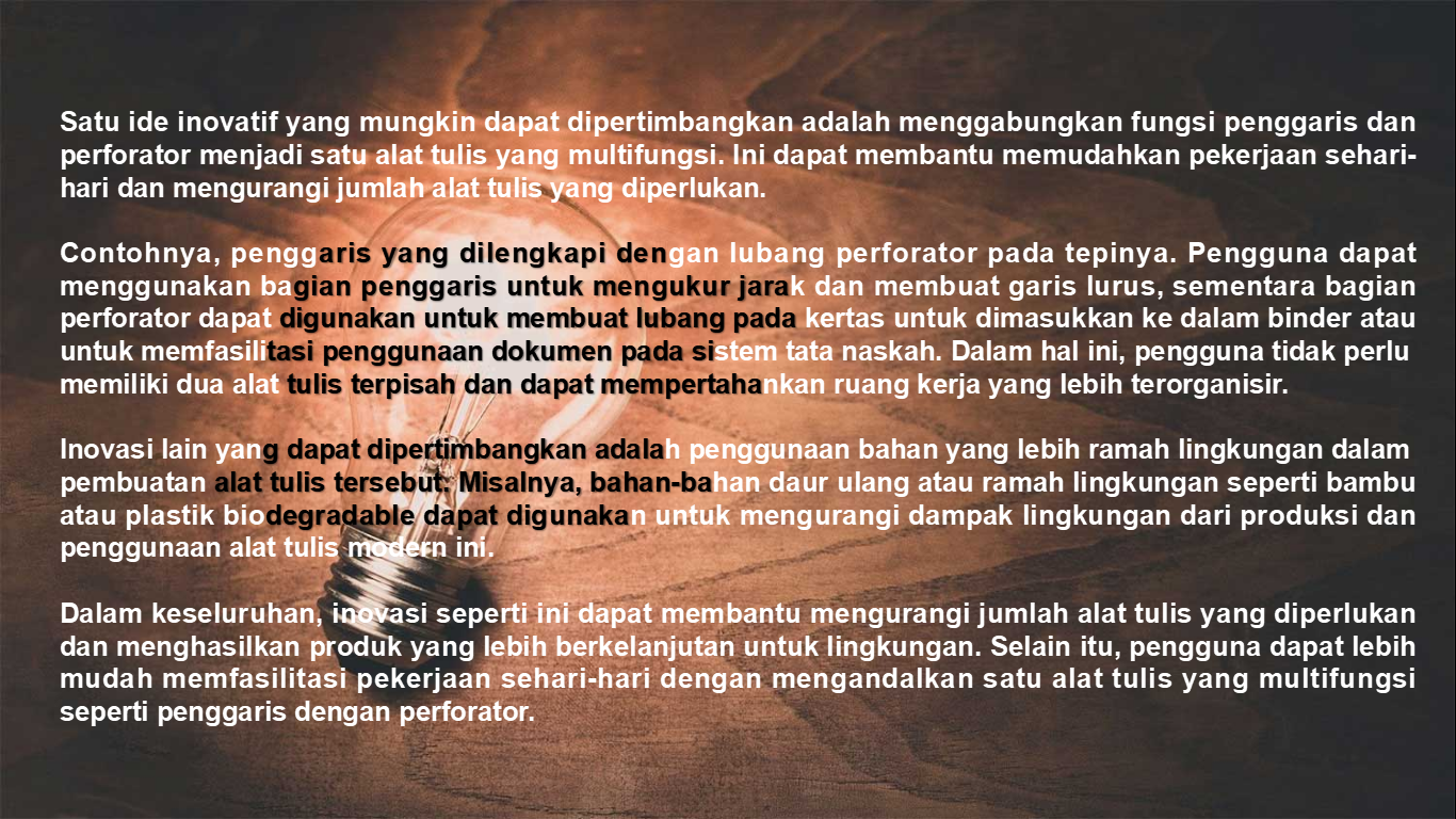 ALAT TULIS MODERN  (PENGGARIS x PERFORATOR) slide 2