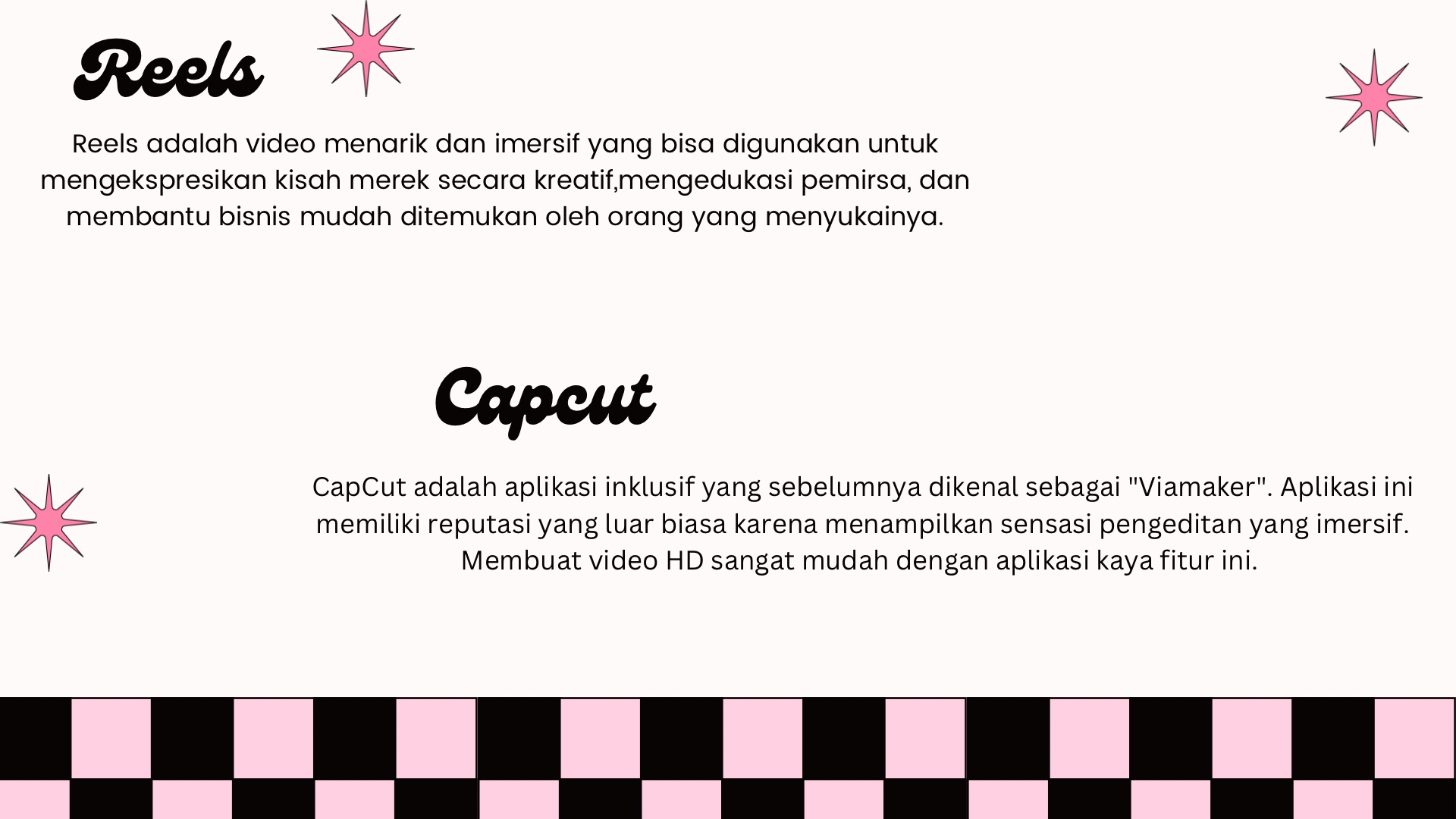 Membuat Reels Promosi Menggunakan Capcut slide 2
