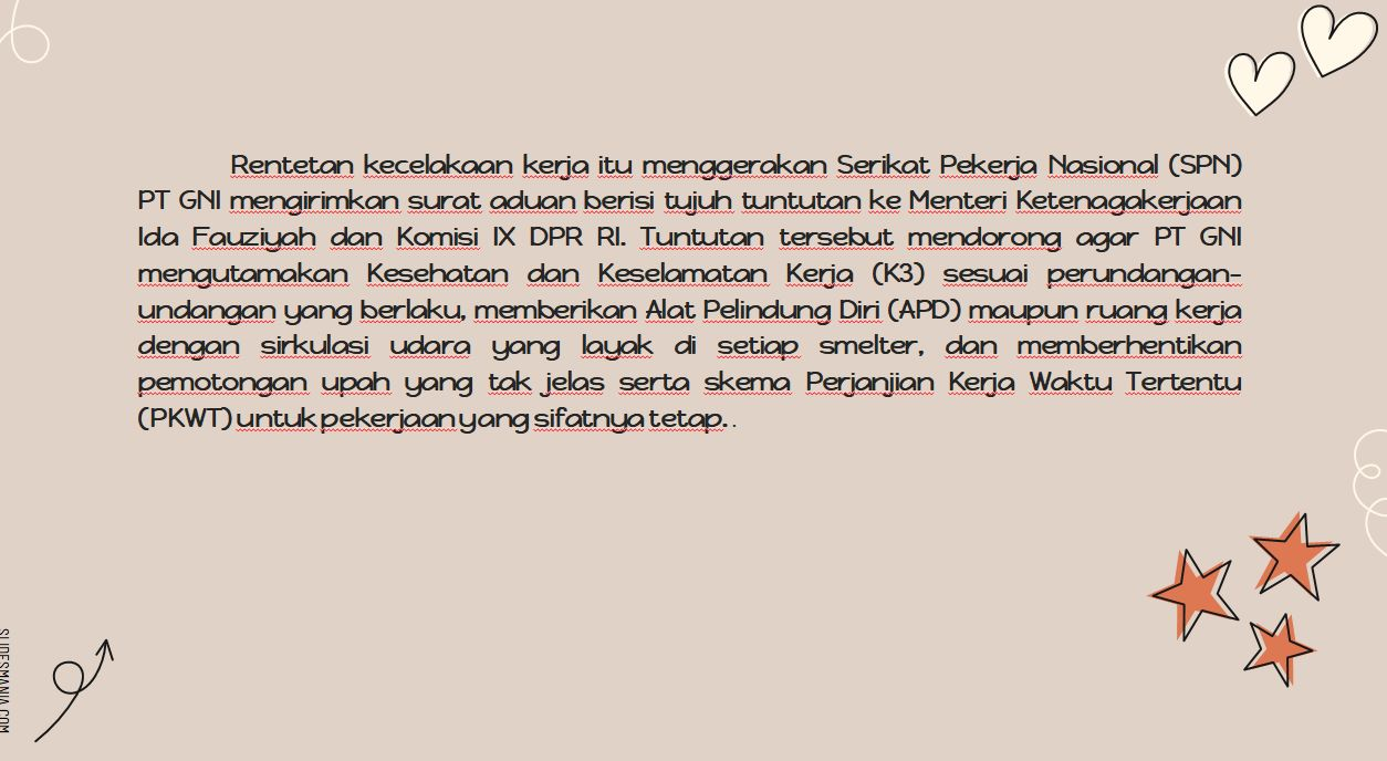 Analisis K3  Menggunakan Aturan OSHA Pada PT GNI slide 3