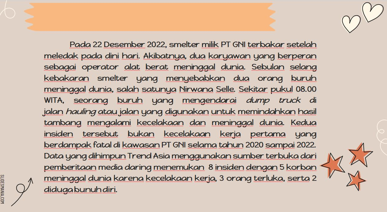 Analisis K3  Menggunakan Aturan OSHA Pada PT GNI slide 2