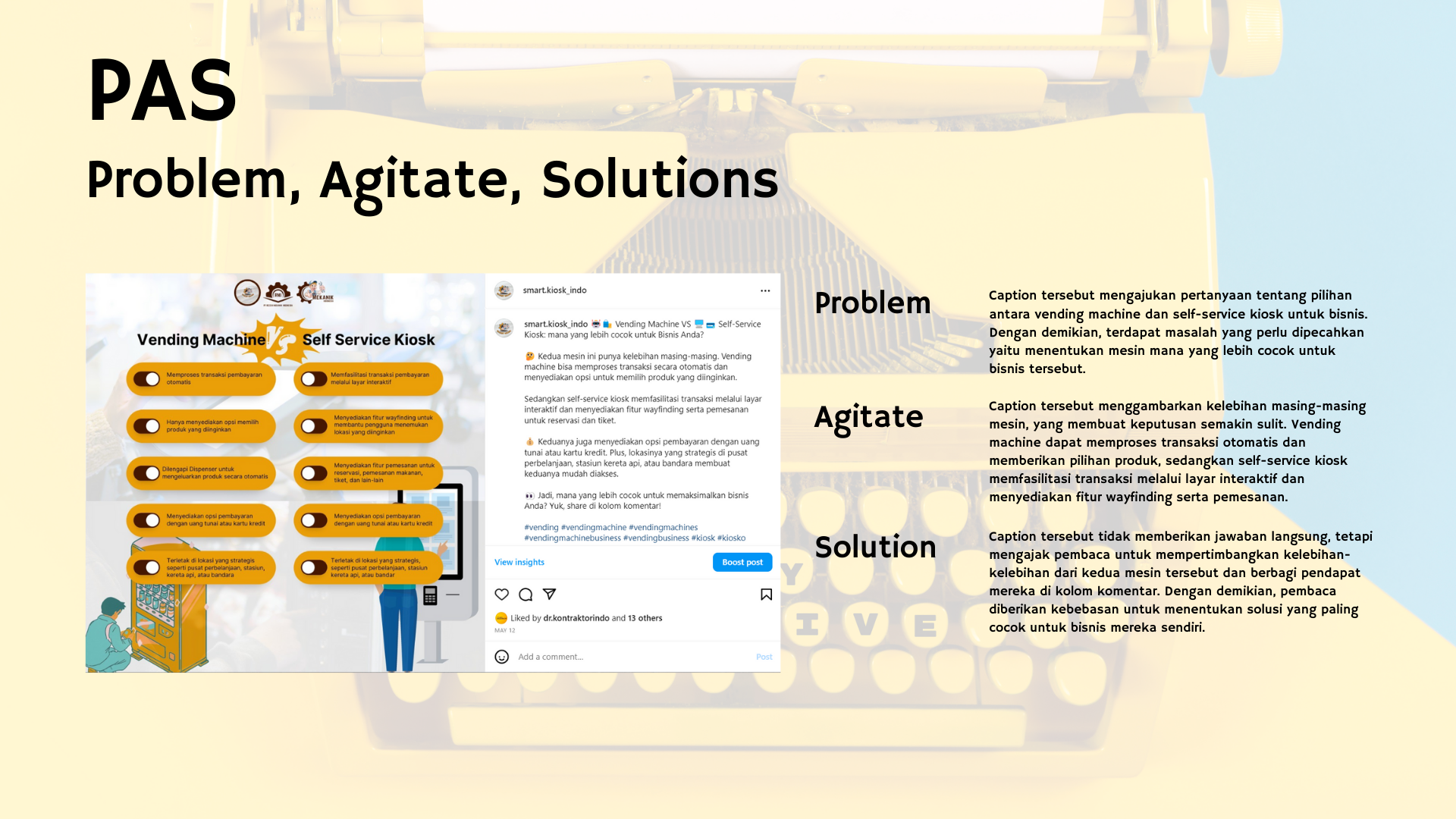 Metode Copywriting Pada Konten IG Smart Kiosk slide 3