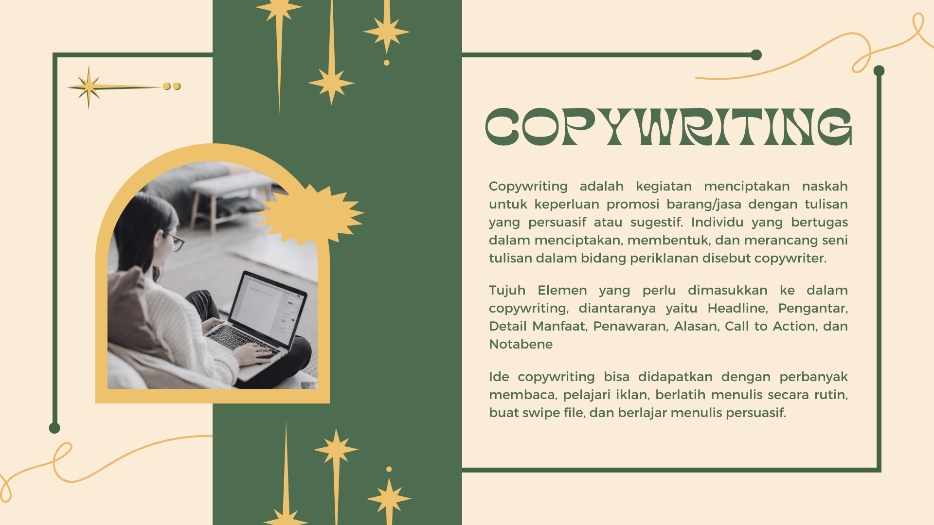 Copywriting dan Elemen Penulisan Naskah slide 1