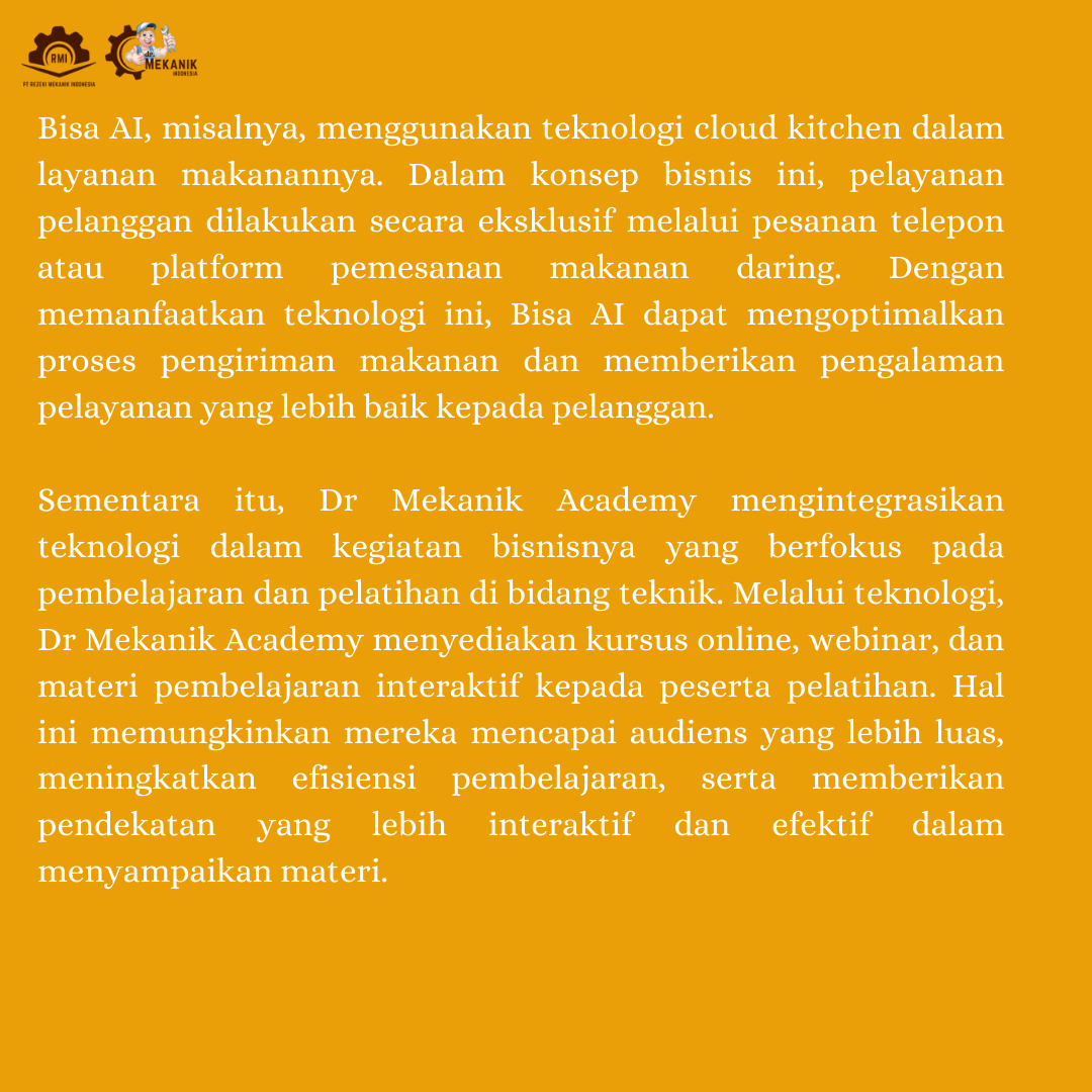 Teknologi Sebagai Sarana Pengembangan Bisnis  slide 3