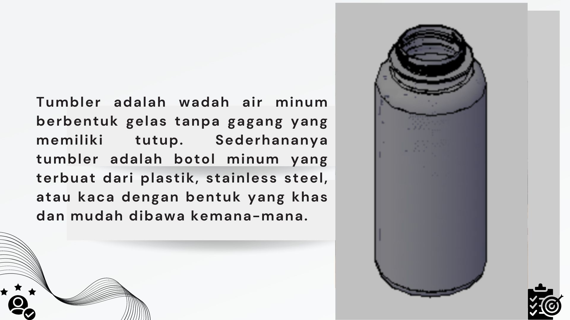 Desain Tumbler menggunakan AutoCAD slide 2