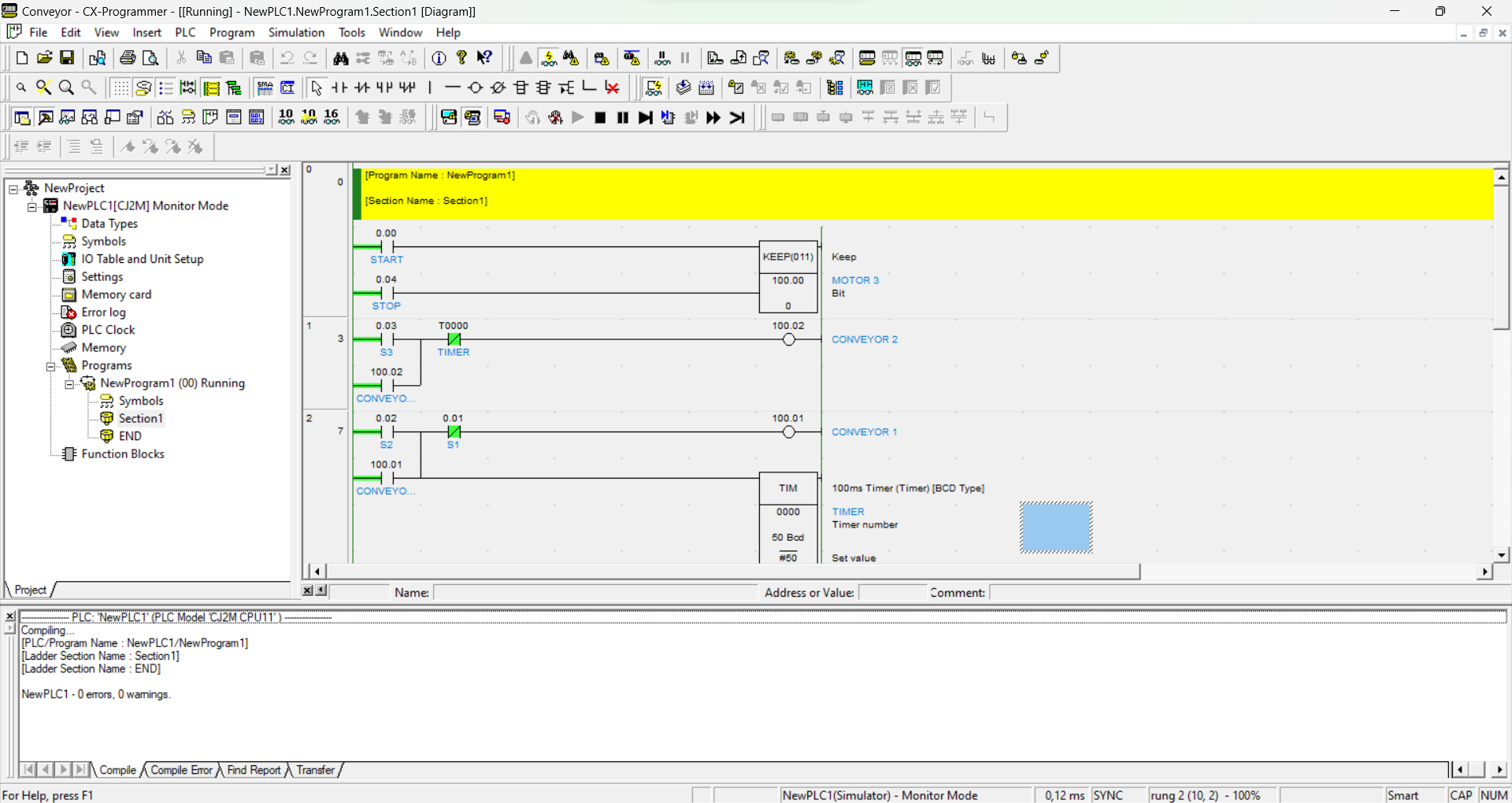 Program 2 Conveyor Menggunakan PLC Omron slide 2
