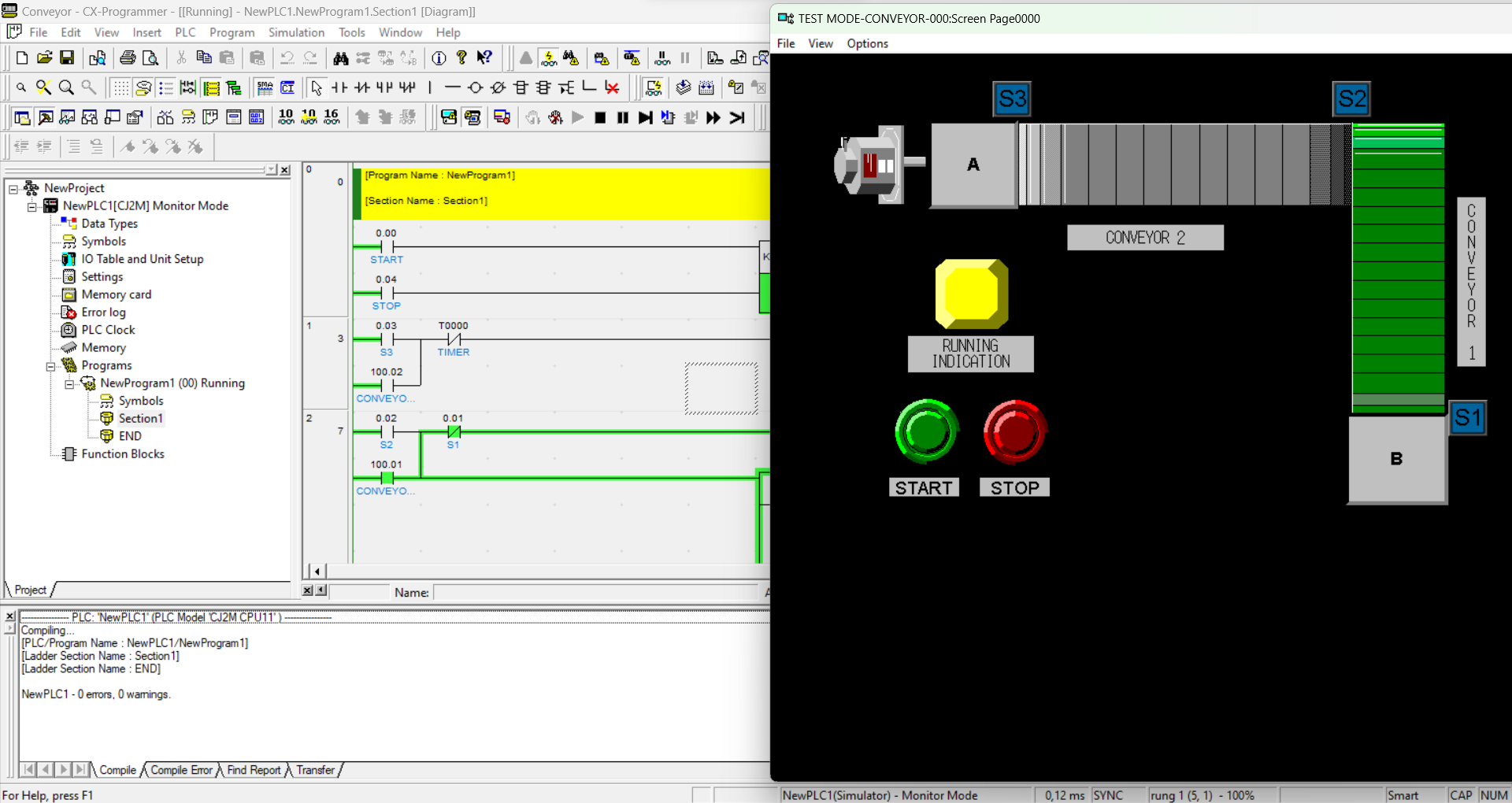 Program 2 Conveyor Menggunakan PLC Omron slide 1