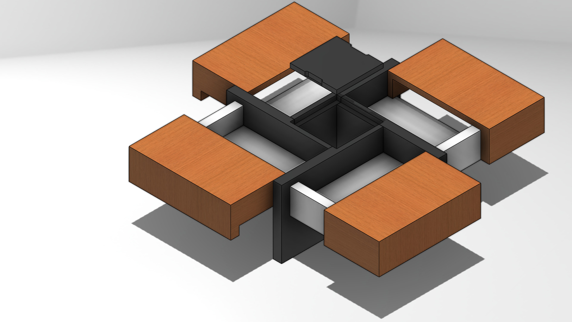 Desain Meja Ruang Tamu 2 In 1 (Solidworks) slide 2