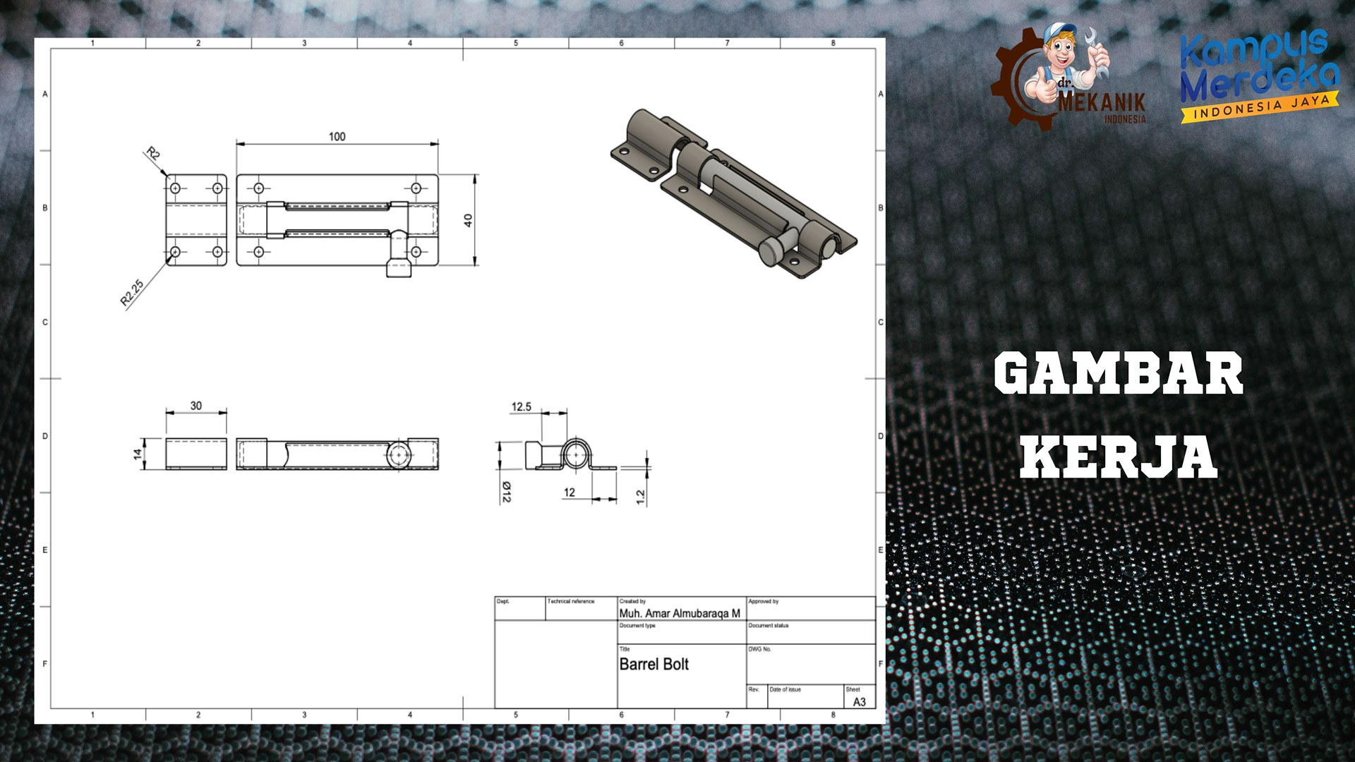 DESIGN BARREL BOLT (GRENDEL PINTU) slide 3