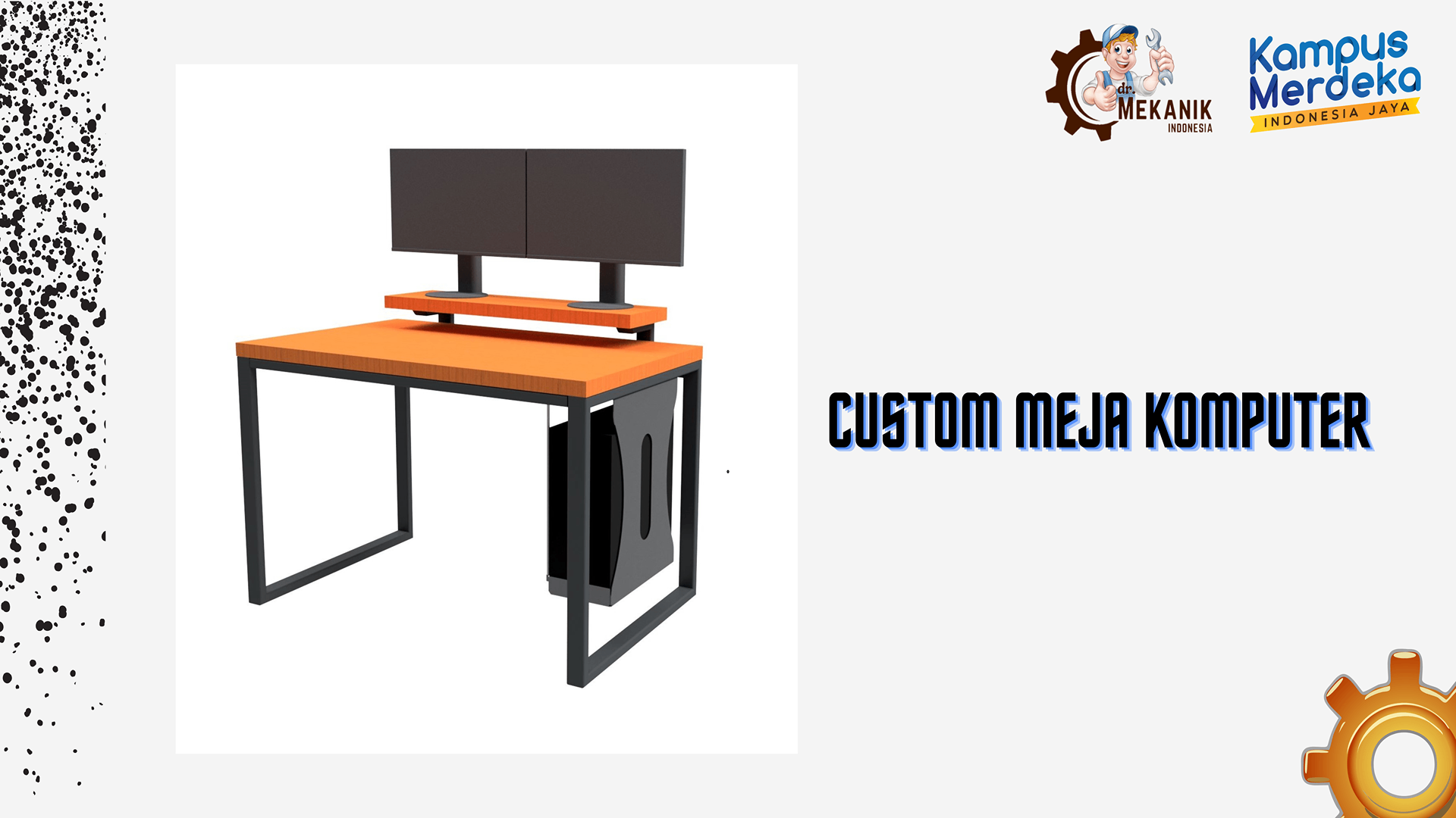 DESIGN CUSTOM MEJA KOMPUTER slide 1