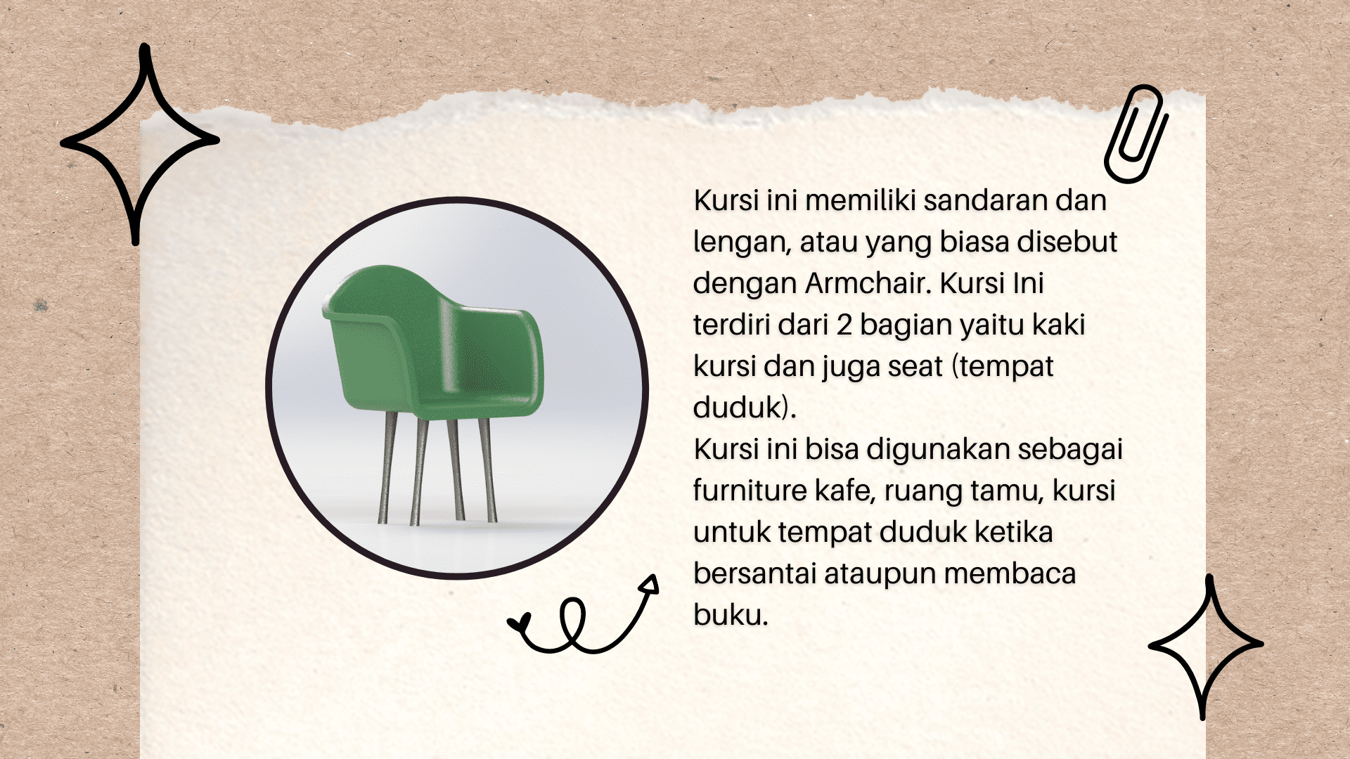 Desain Kursi Minimalis Menggunakan Solidworks slide 2