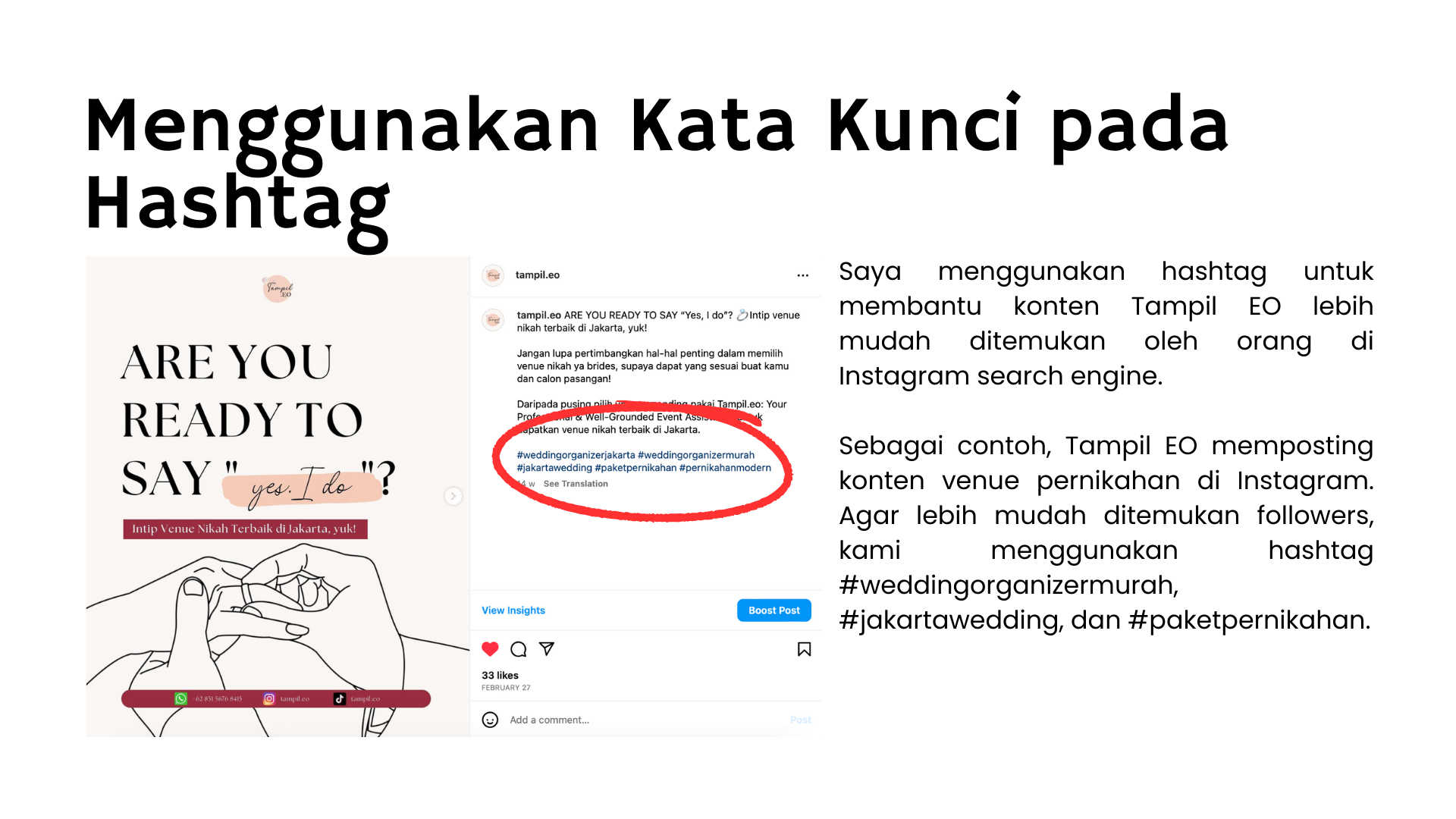 Instagram SEO Tampil EO slide 2