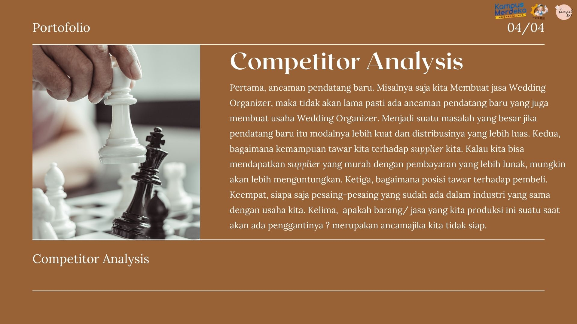 Analisis 3C Marketing Mix Jasa WO slide 3