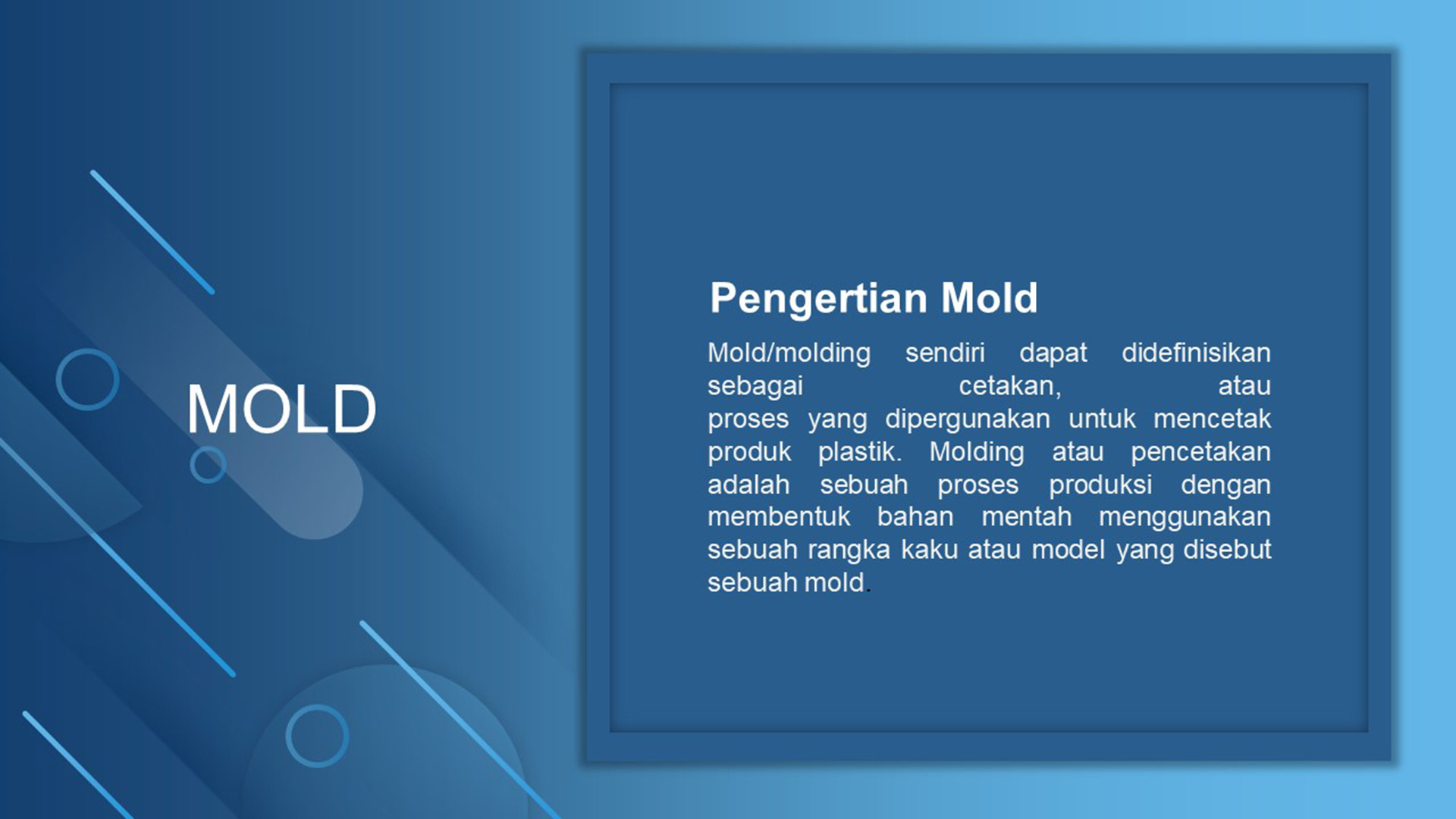 Desain Piring dengan FItur Mold slide 2