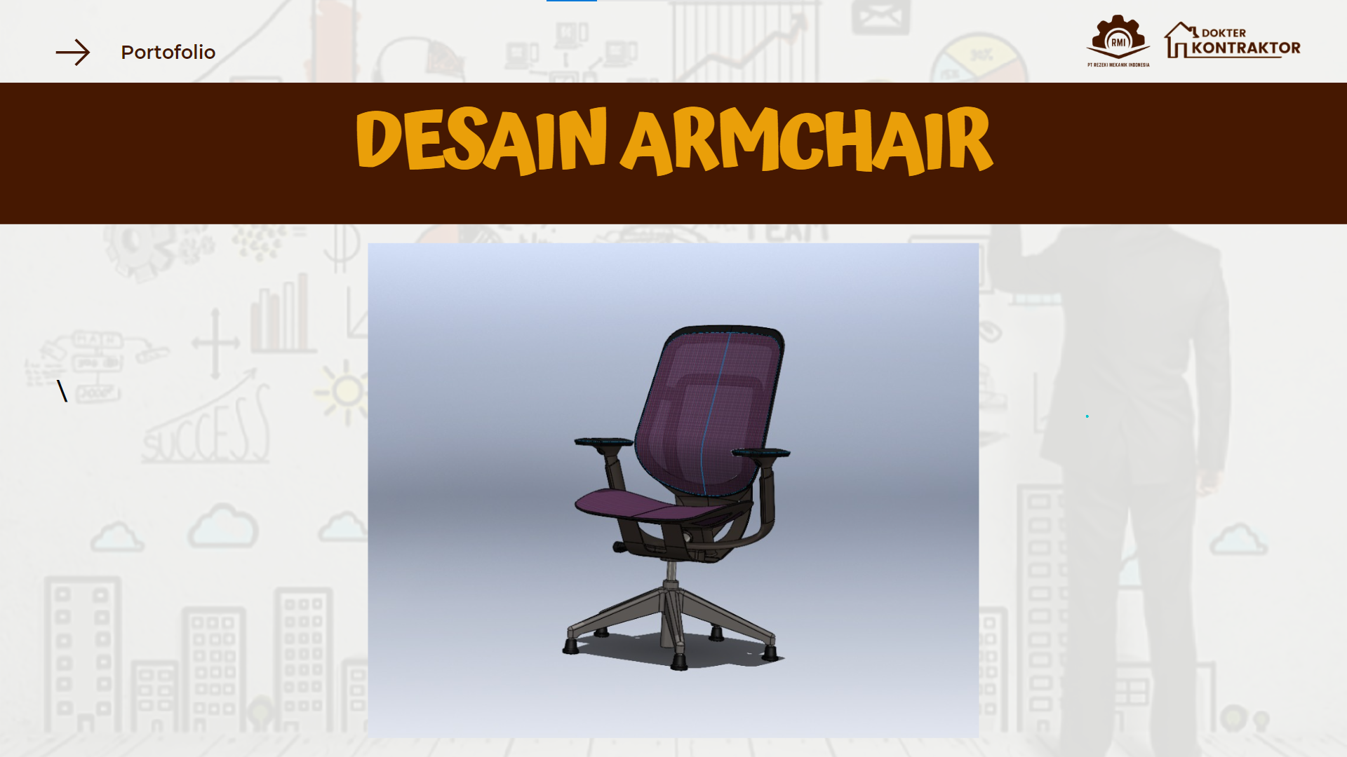 Perancangan Armchair Menggunakan Solidworks slide 2