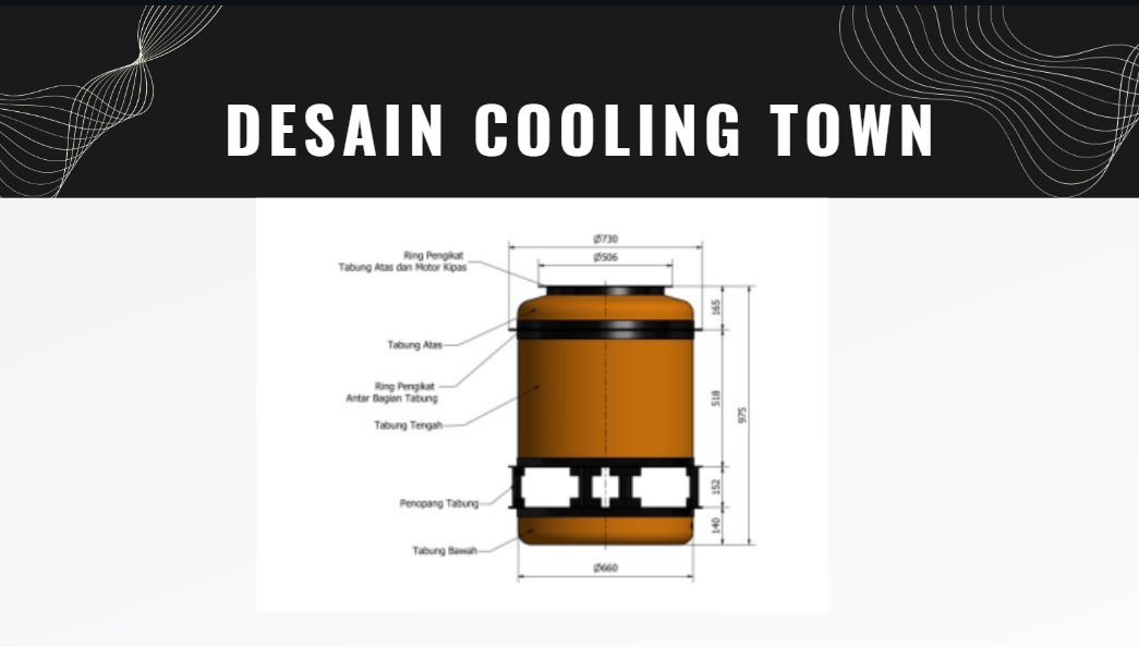 Desain Rancang Cooling Tower Menggunakan AutoCAD slide 3