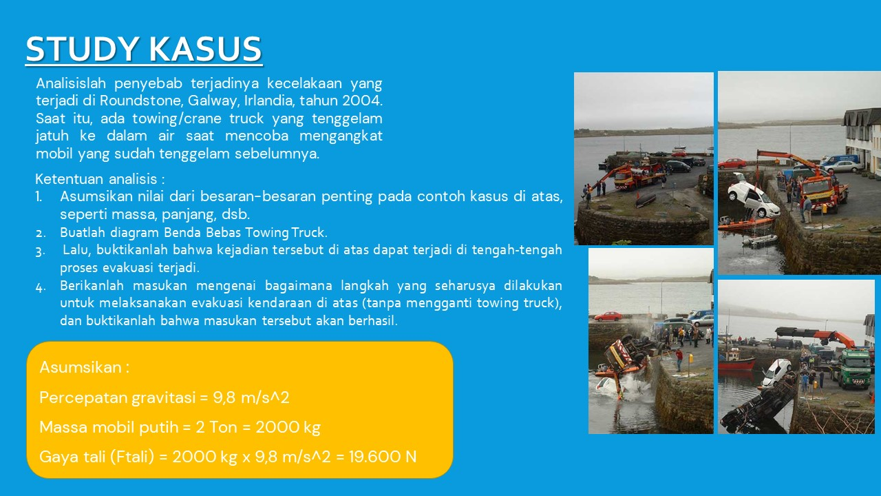 ANALISIS KESETIMBANGAN PADA KECELAKAAN TRUK CRANE slide 1