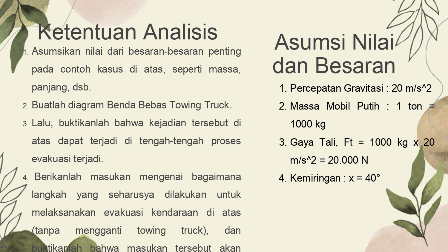 Analisis Kesetimbangan Pada Kecelakaan Truk Crane slide 1
