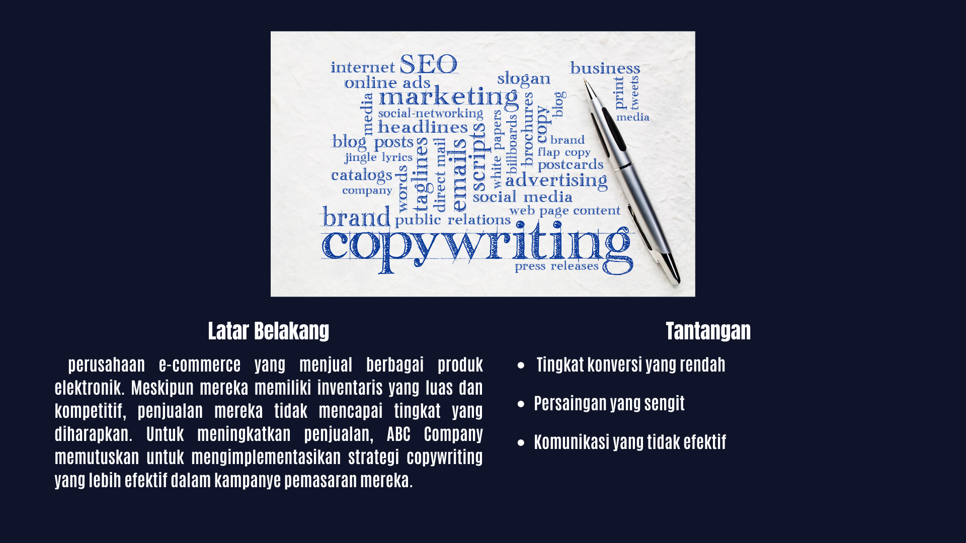 Strategi Penjualan dengan Copywriting slide 1