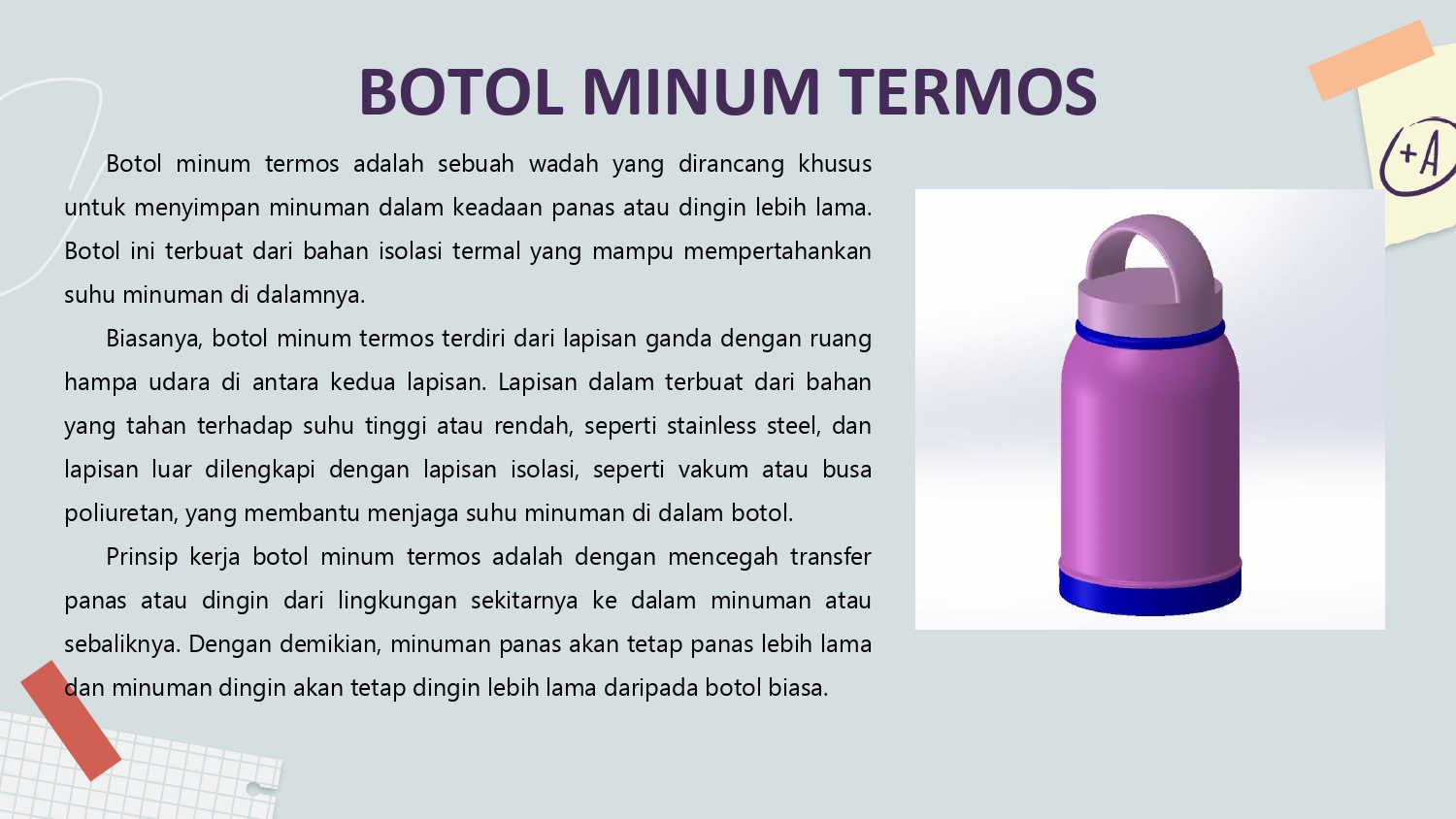 PEMILIHAN MATERIAL BOTOL MINUM TERMOS slide 1