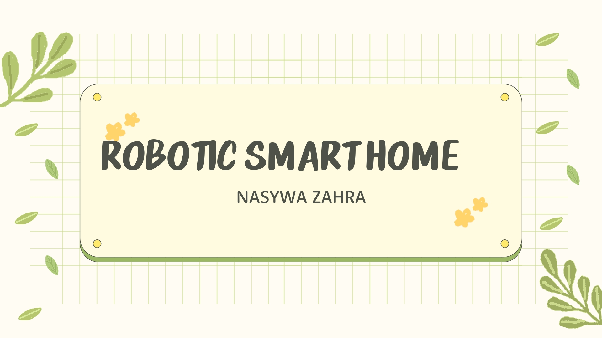 Robotic smart home slide 3