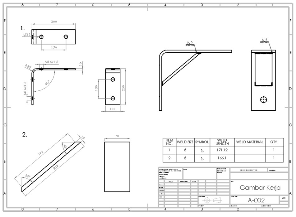 Desain Wall Bracket Menggunakan Software SolidWork slide 2