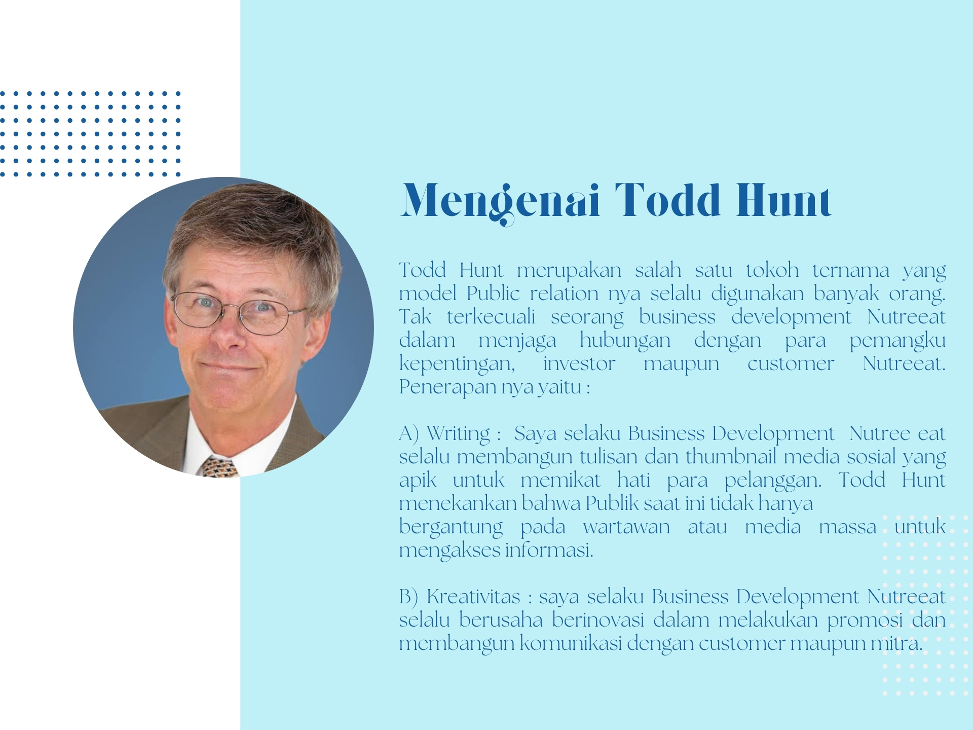 Penerapan Model Todd Hunt Dalam PR Nutreeat  slide 1