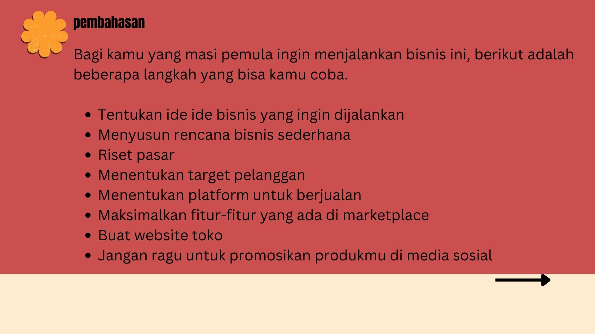 Langkah-langkah untuk memulai bisnis online  slide 2