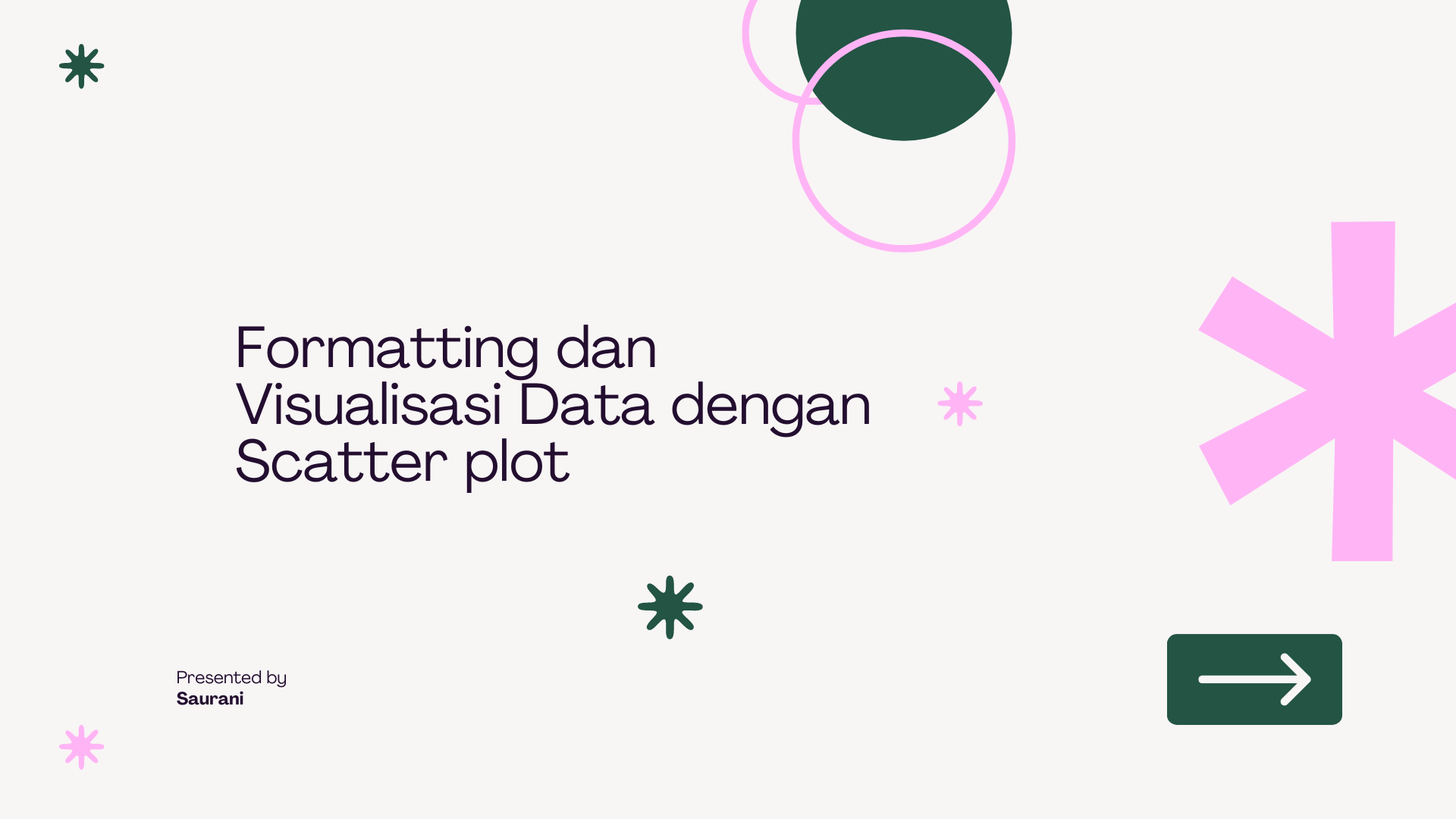 Formatting dan  Visualisasi Data dengan Scatter pl slide 1