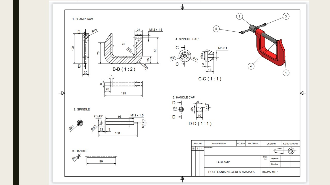 DESAIN ALAT PENJEPIT G-CLAMP slide 3