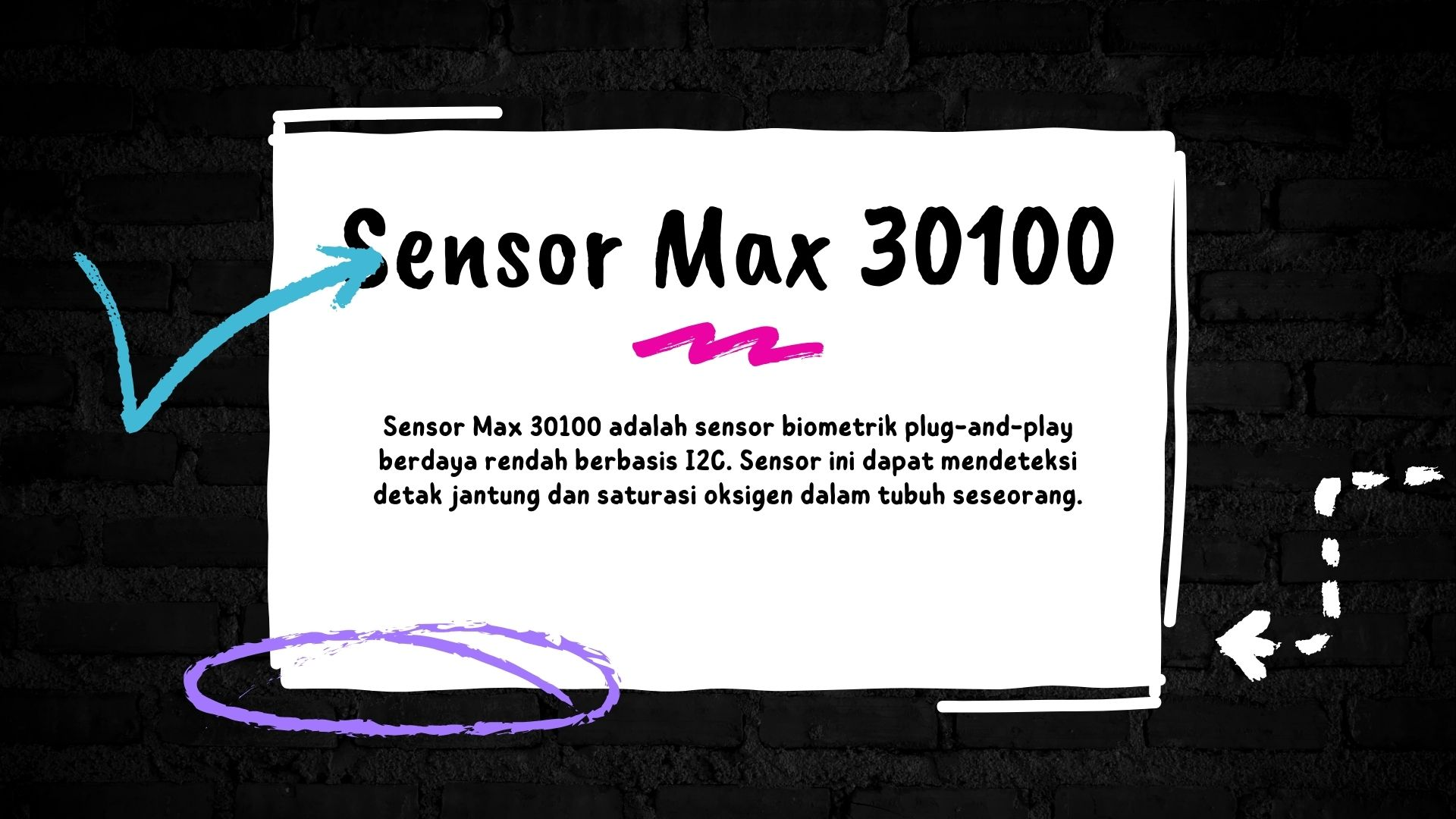 Mendeteksi detak jantung menggunakan Max 30100.PPT slide 1