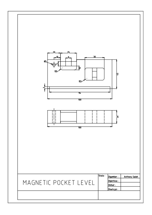 Design 2D & Penjelasan Magnetic Pocket Level slide 3