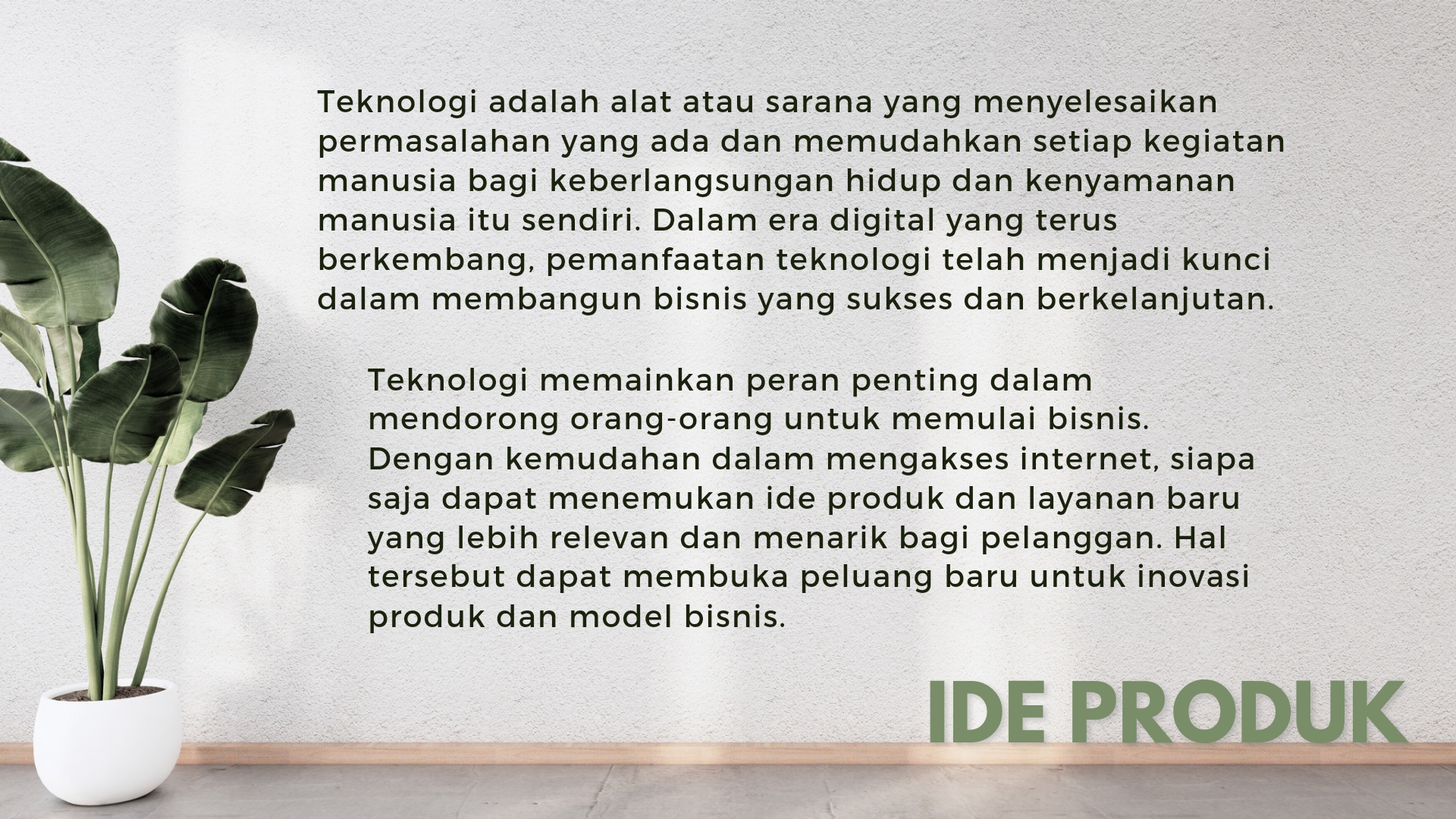 Pemanfaatan Teknologi dalam memulai Bisnis slide 1
