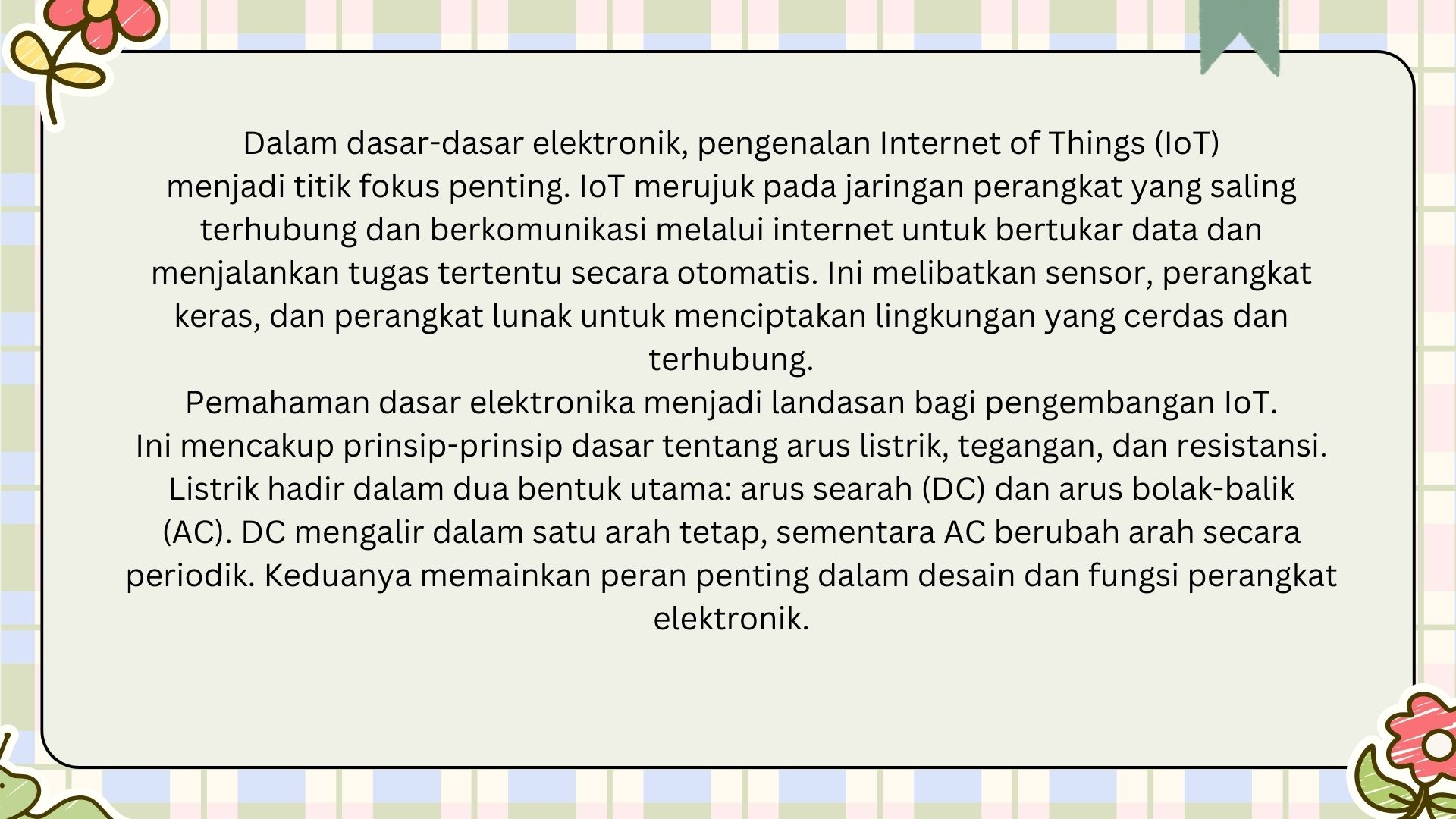 Tugas akhir Robotic dasar-dasar elektronik slide 1