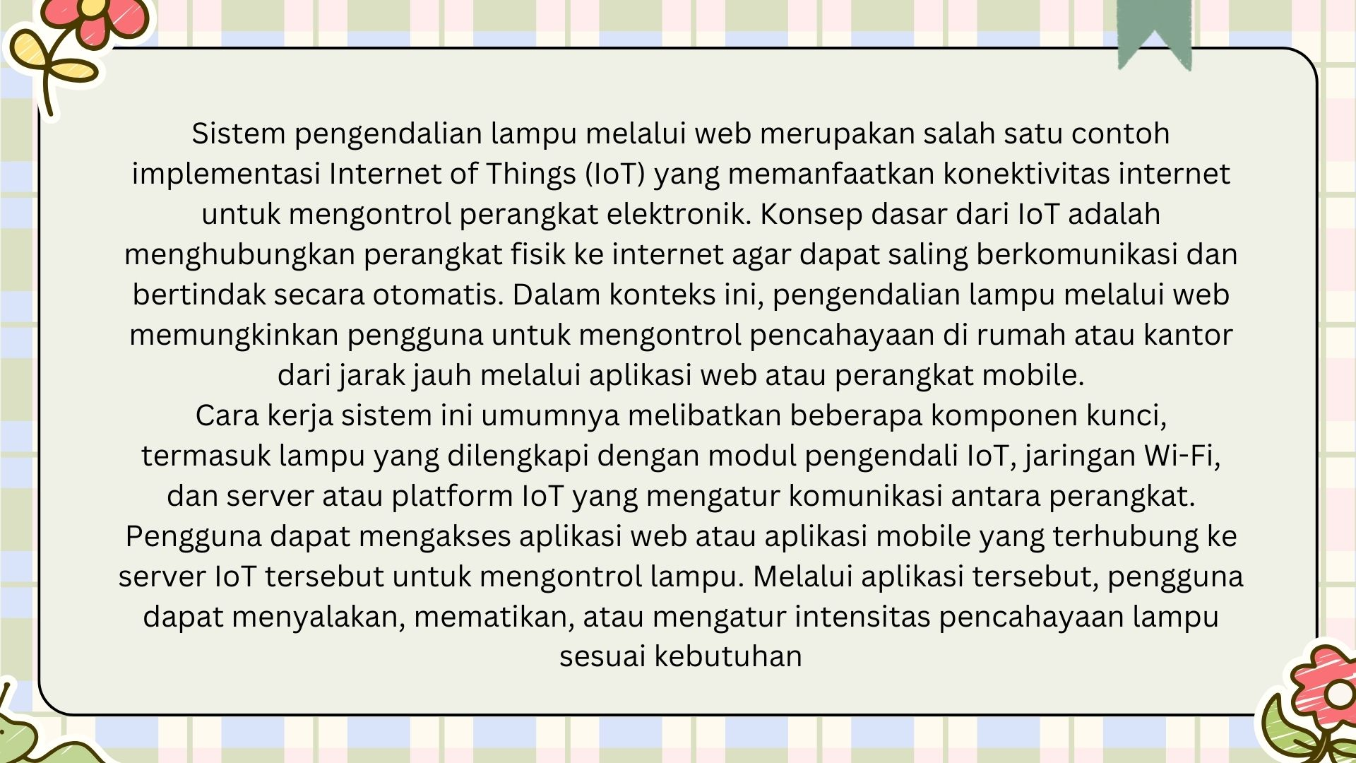 Tugas akhir Mikrokontroller pengendalian lampu slide 1