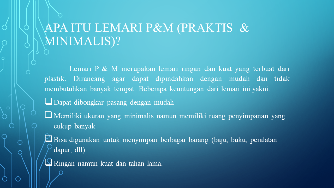 Pemilihan Material Desain Lemari slide 1